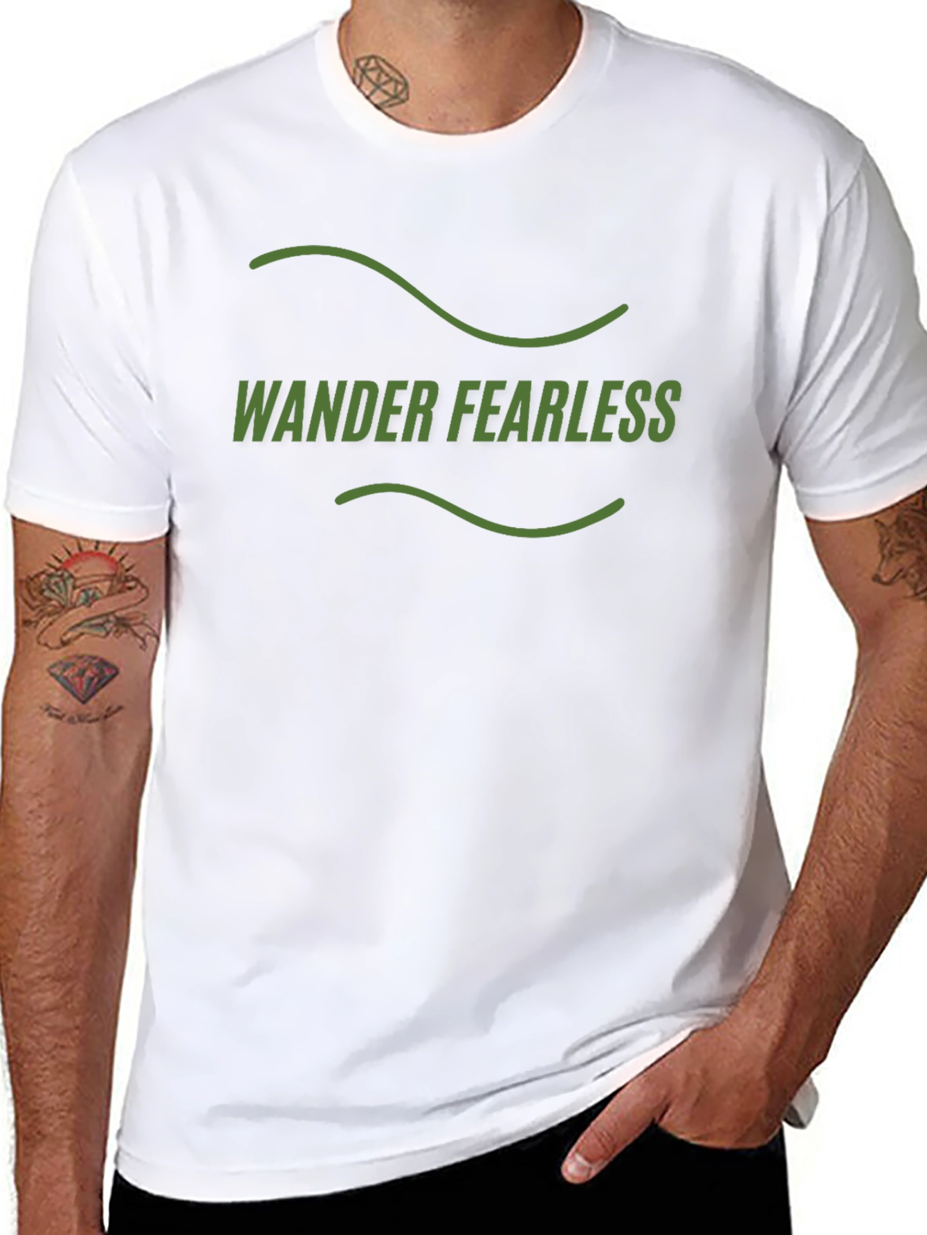 Wander Fearless Graphic Tee - Black