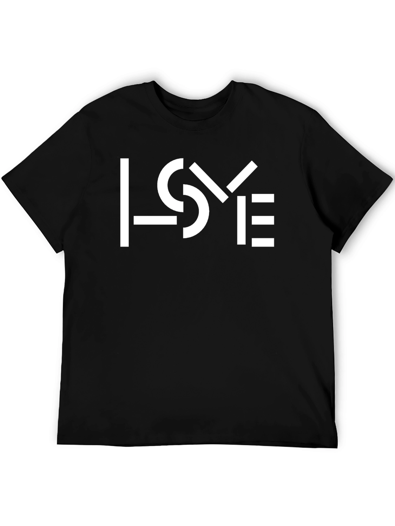 Modern LOVE Graphic Black T-Shirt