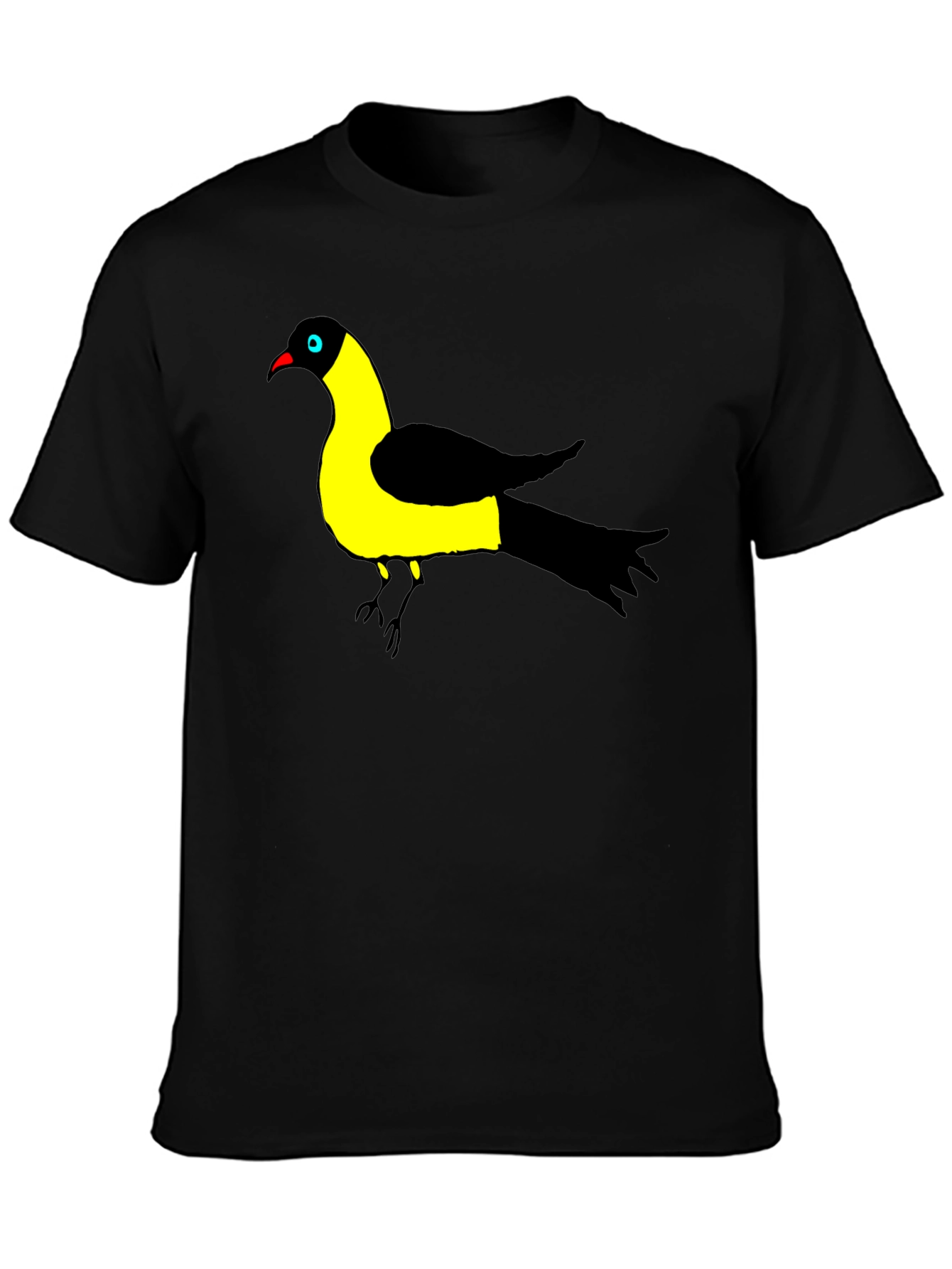 Bird of Paradise Graphic Black T-Shirt