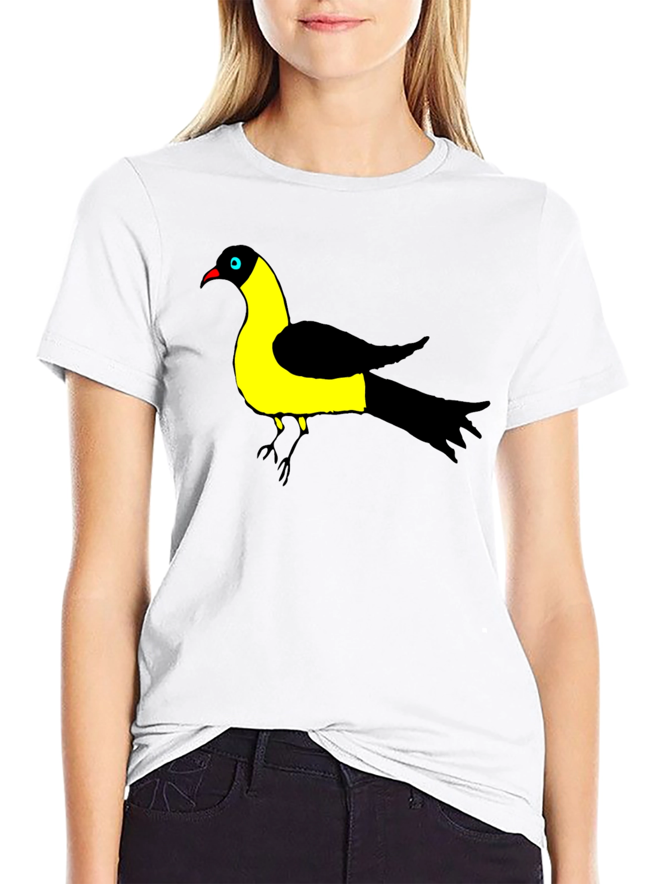 Bird of Paradise Graphic Black T-Shirt