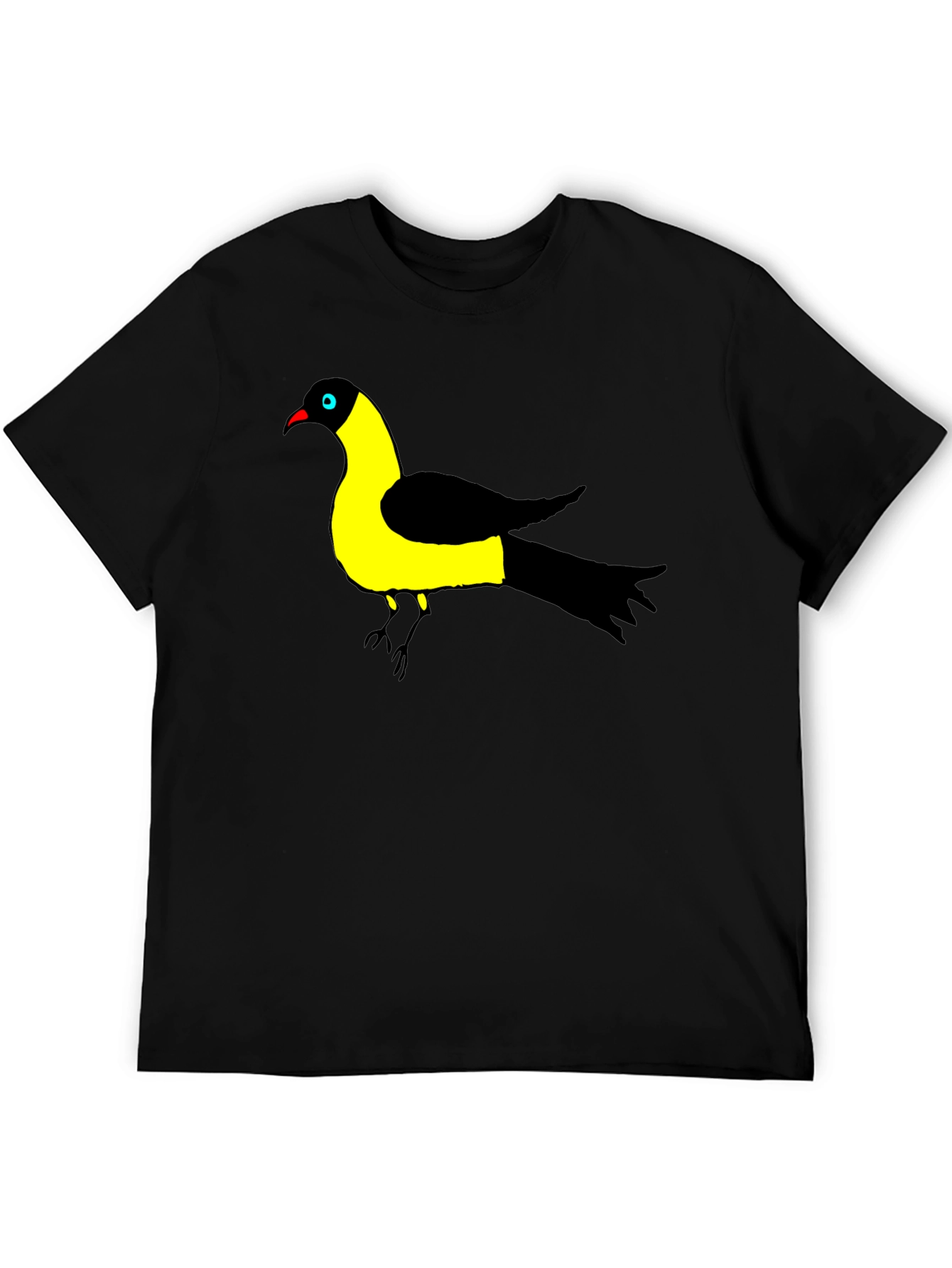 Bird of Paradise Graphic Black T-Shirt