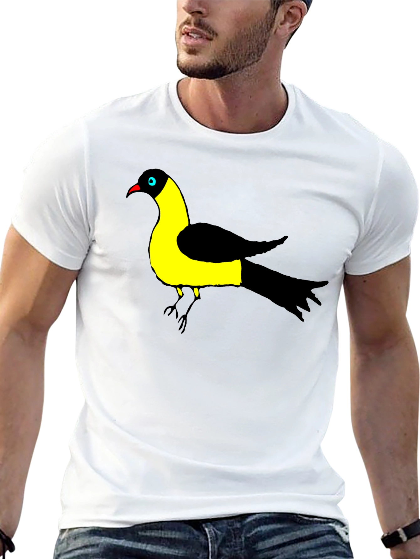 Bird of Paradise Graphic Black T-Shirt