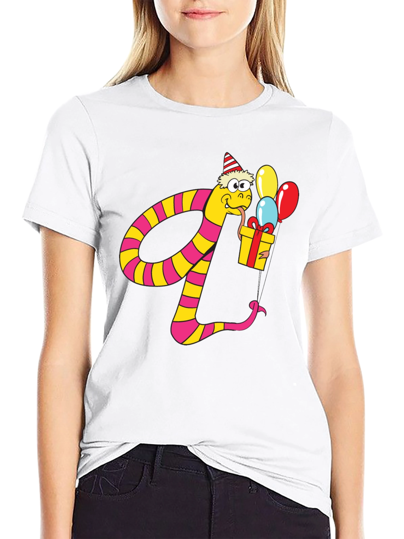 Party Snake Graphic Tee - Fun Birthday Shirt