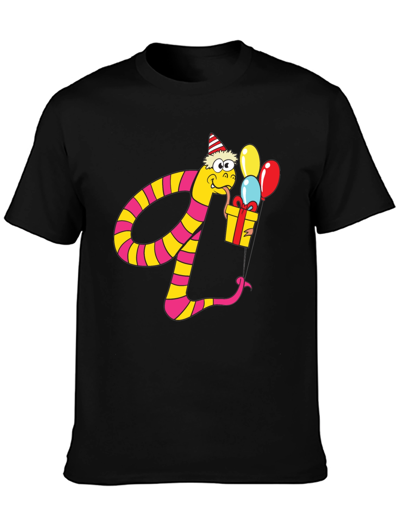 Party Snake Graphic Tee - Fun Birthday Shirt