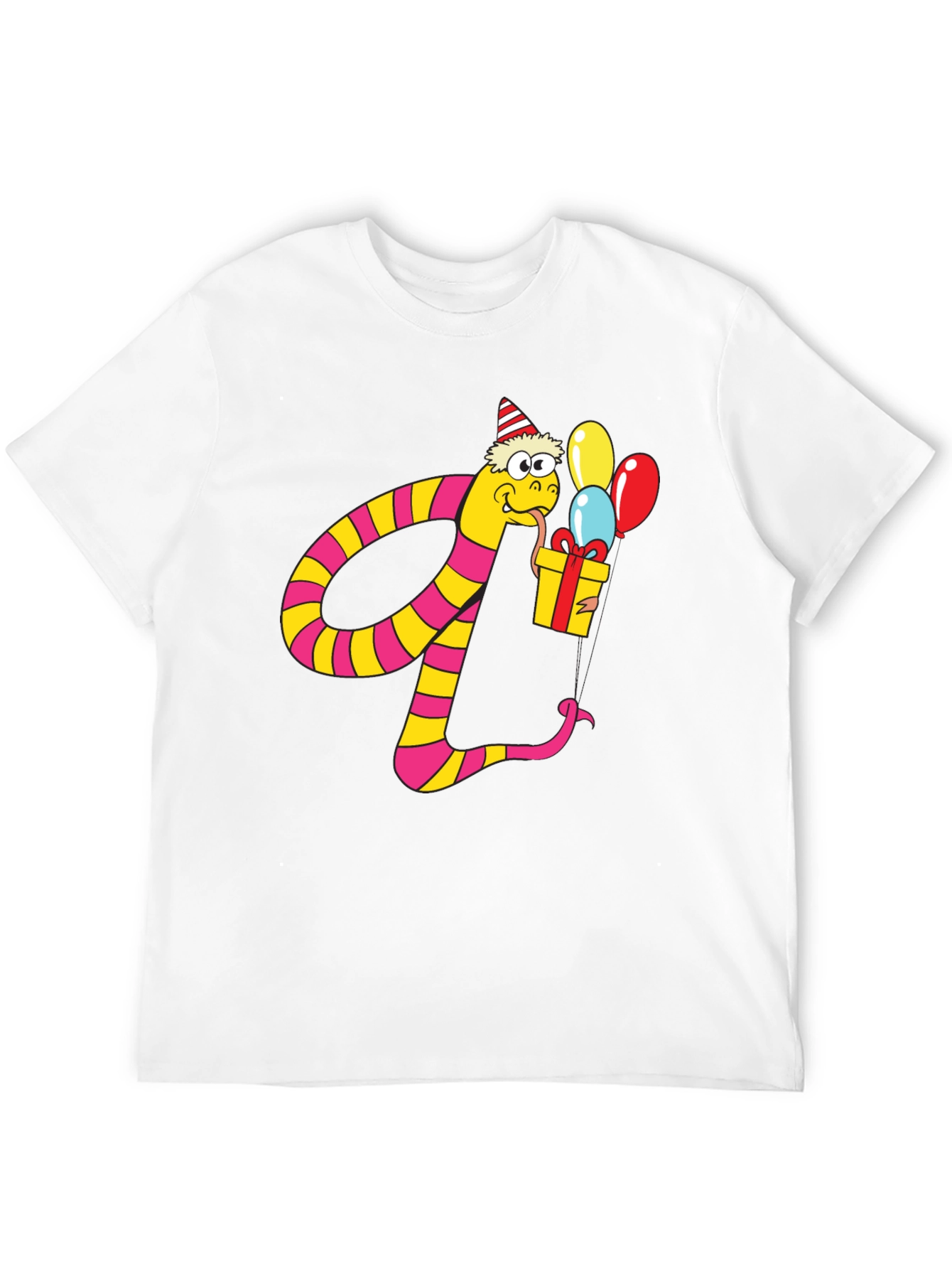 Party Snake Graphic Tee - Fun Birthday Shirt