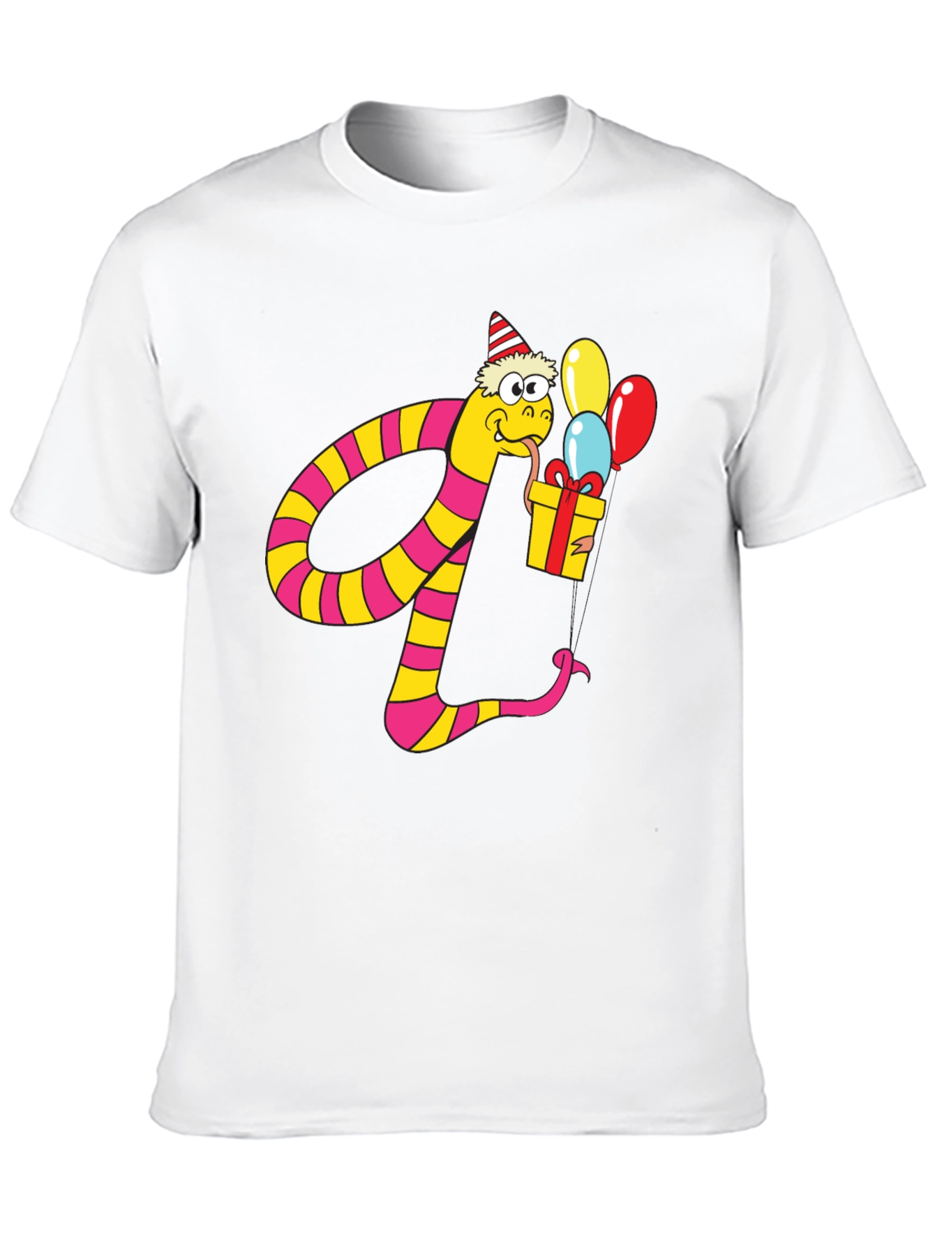 Party Snake Graphic Tee - Fun Birthday Shirt