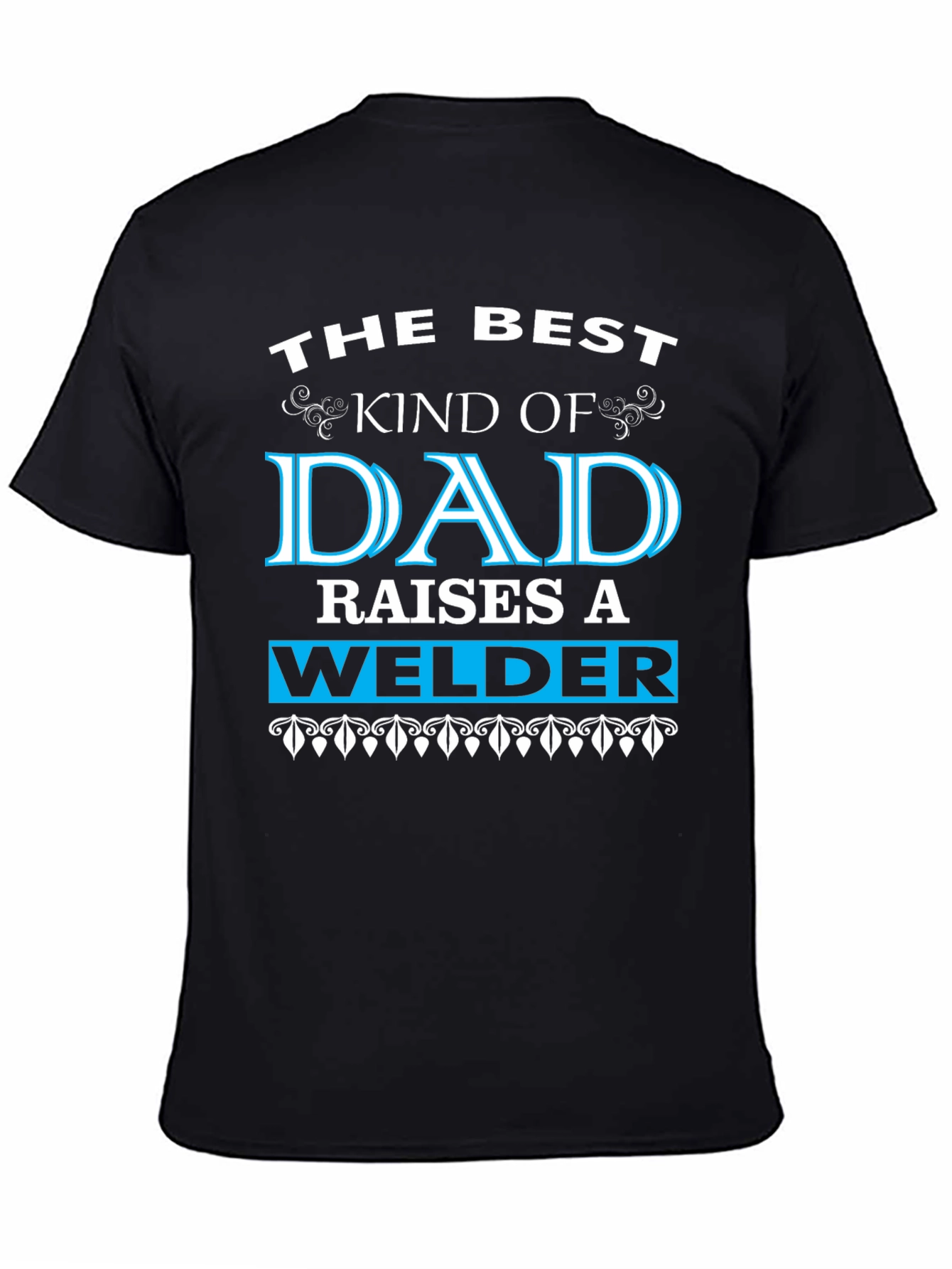 Best Dad Welder Graphic Tee - Black