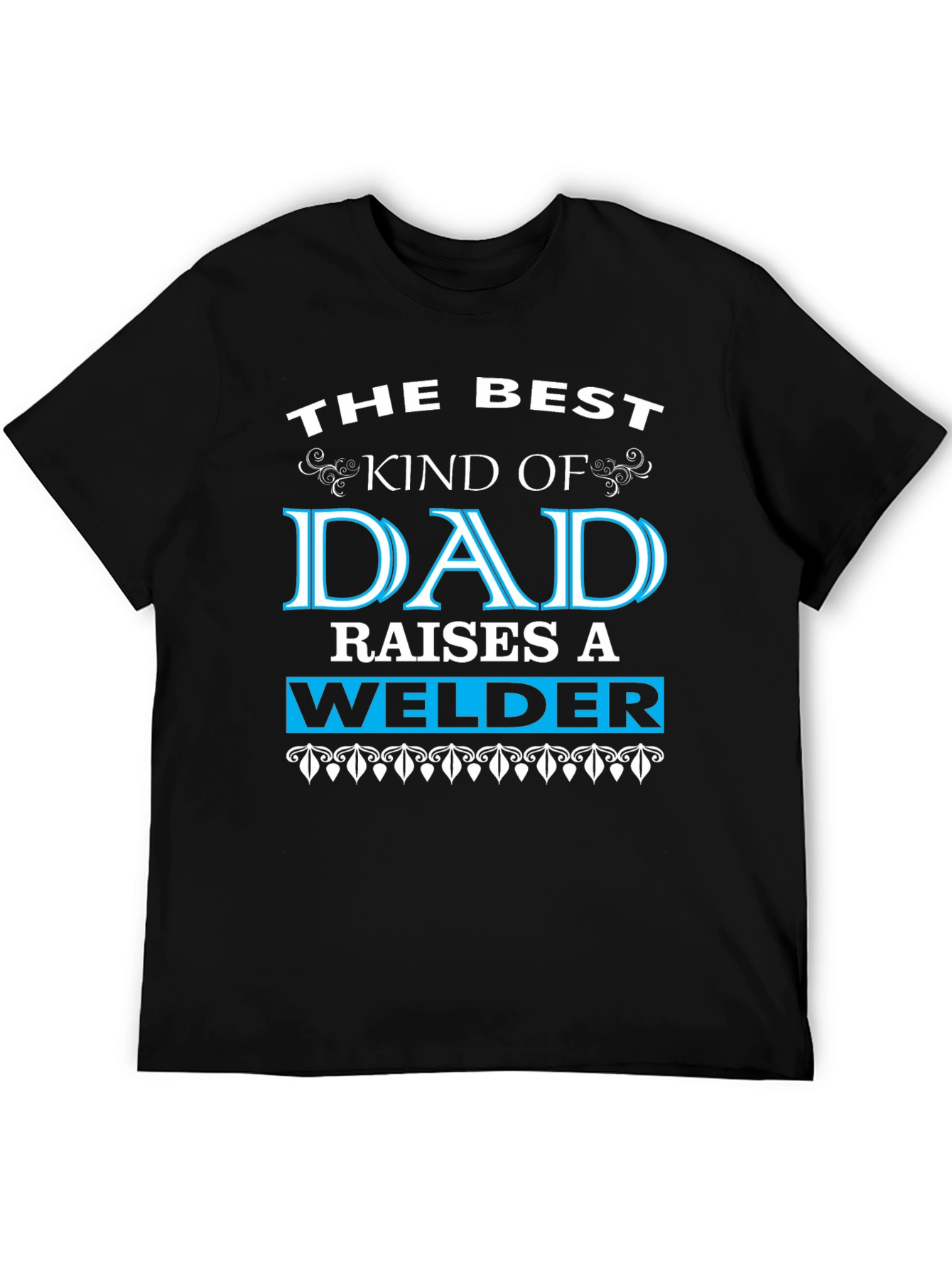 Best Dad Welder Graphic Tee - Black