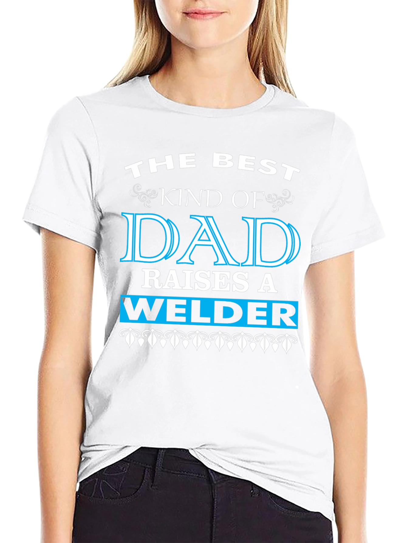Best Dad Welder Graphic Tee - Black