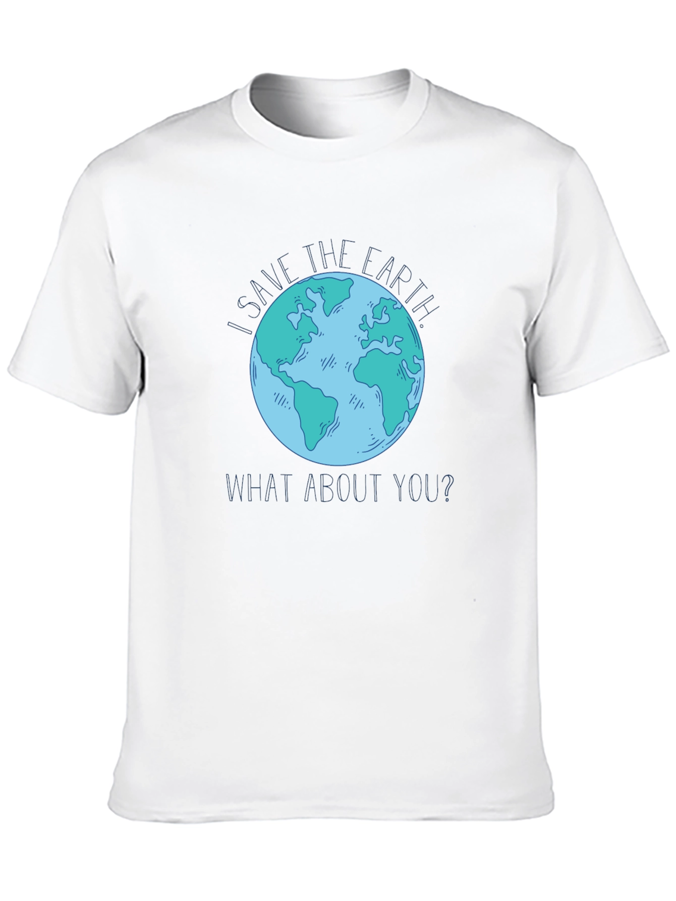 Save the Earth Graphic T-Shirt - Black Cotton Tee