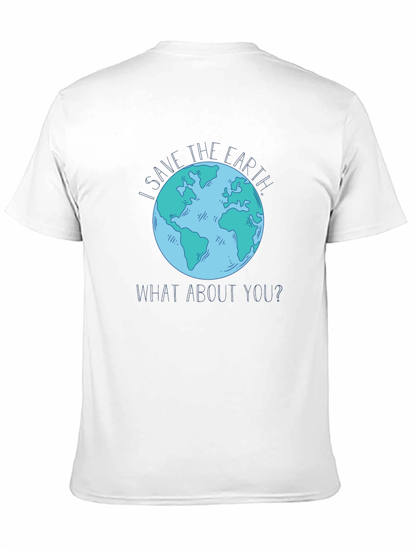 Save the Earth Graphic T-Shirt - Black Cotton Tee
