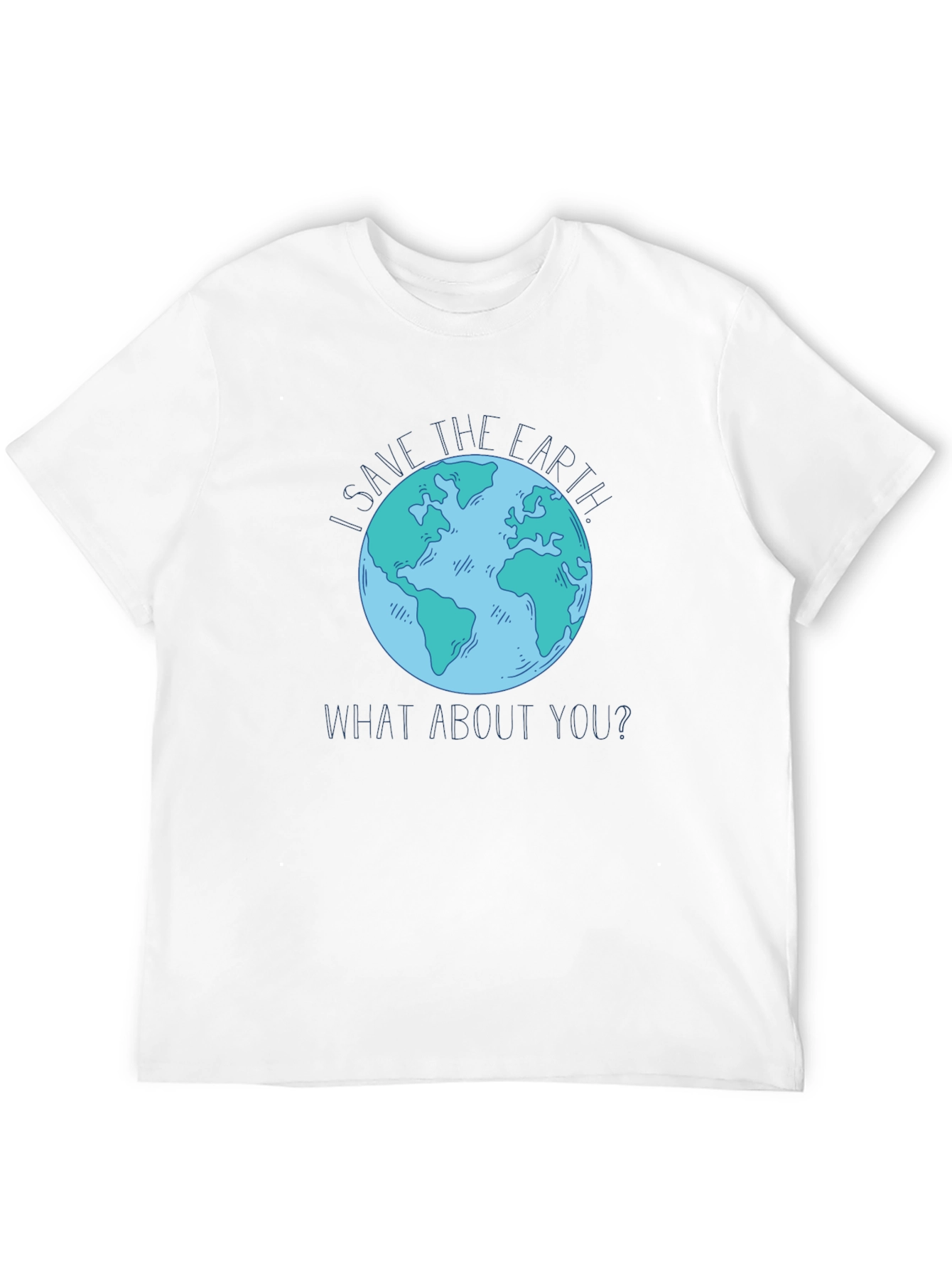 Save the Earth Graphic T-Shirt - Black Cotton Tee