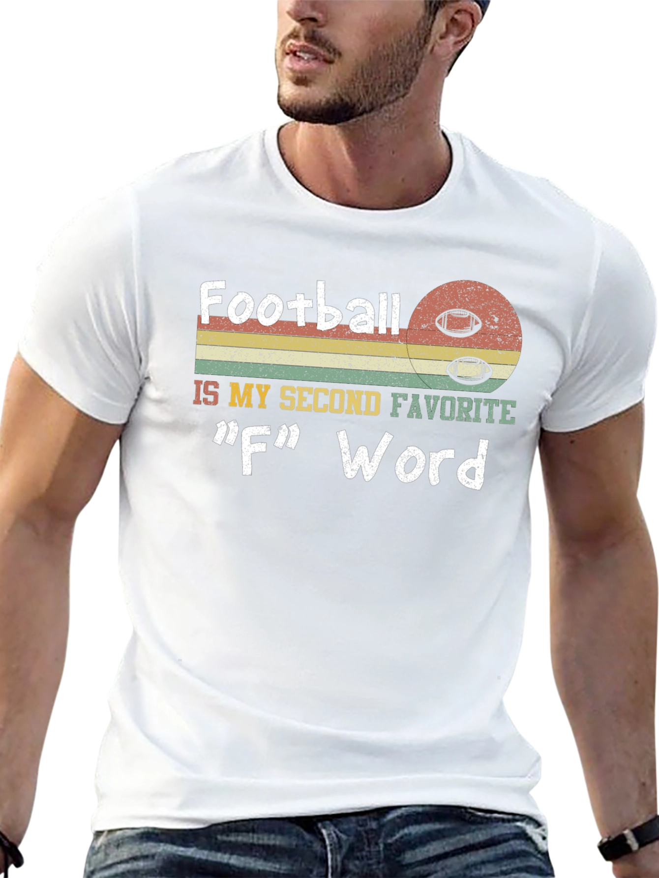 Funny Football F Word Graphic T-Shirt