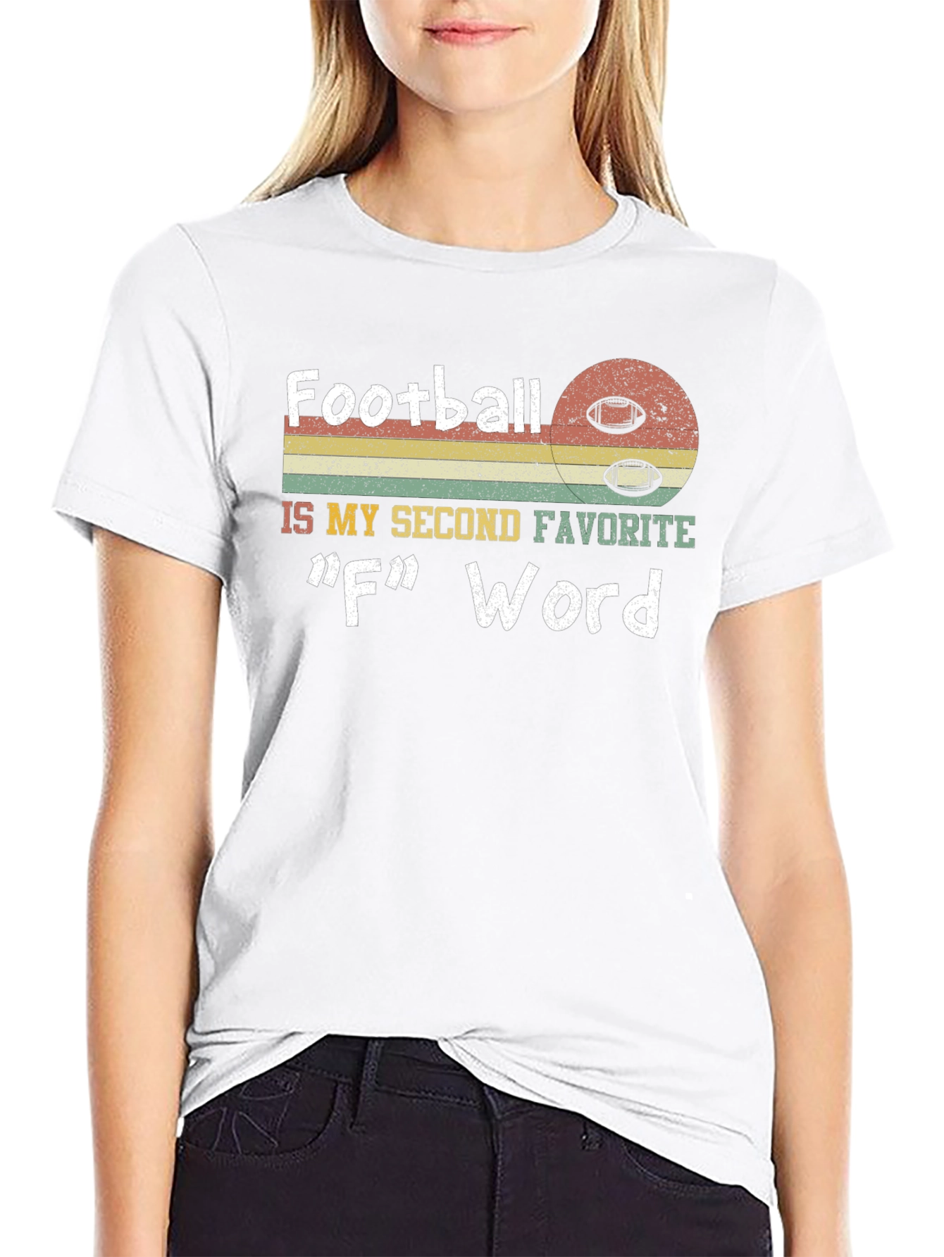 Funny Football F Word Graphic T-Shirt