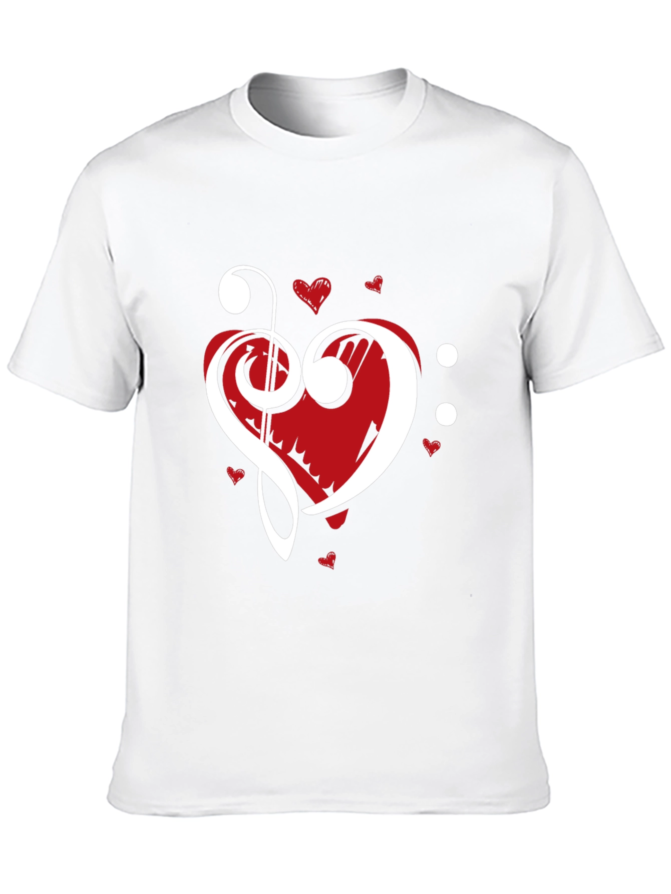 Music Heart Graphic Tee - Black