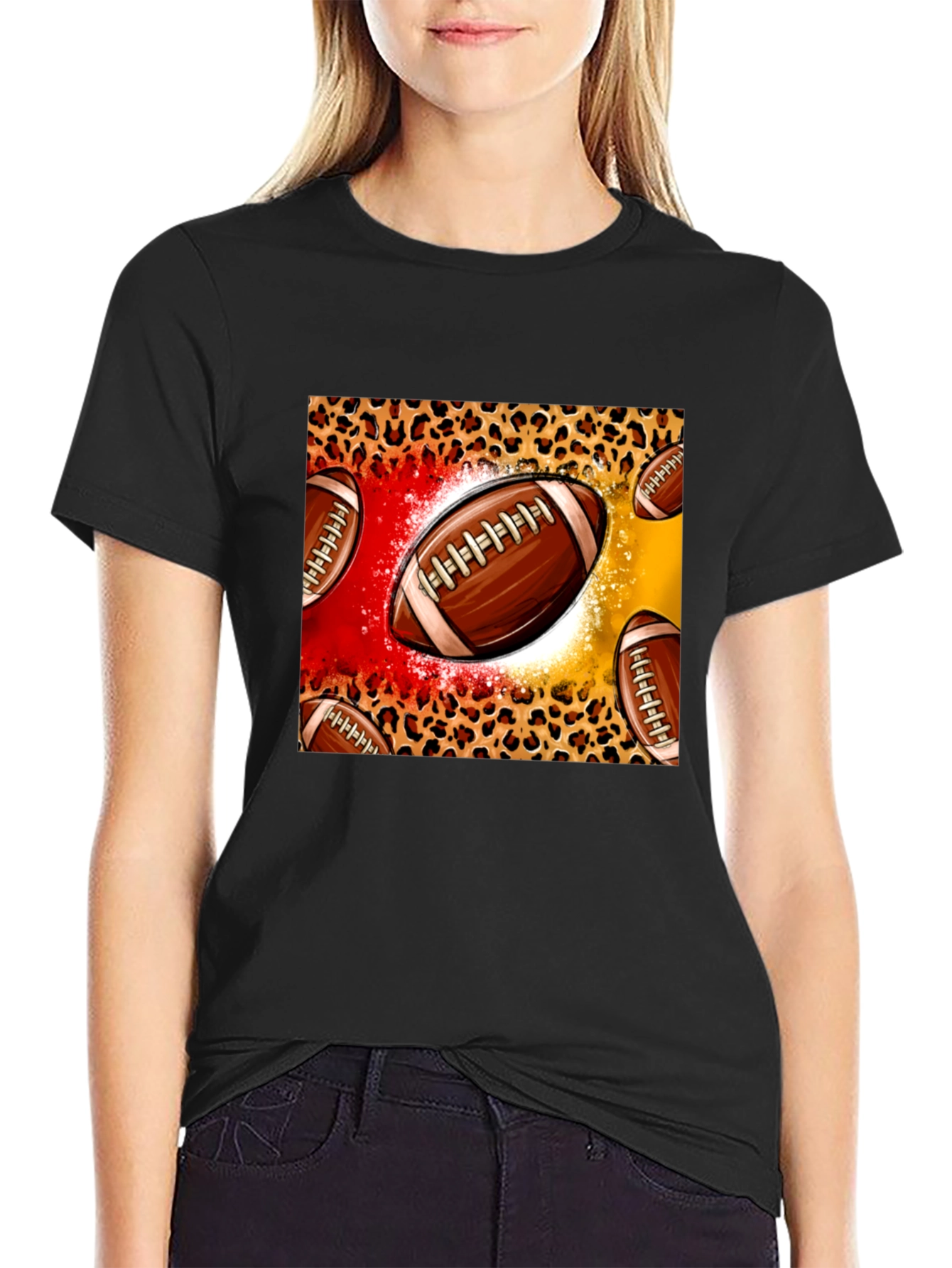 Football Print T-Shirt