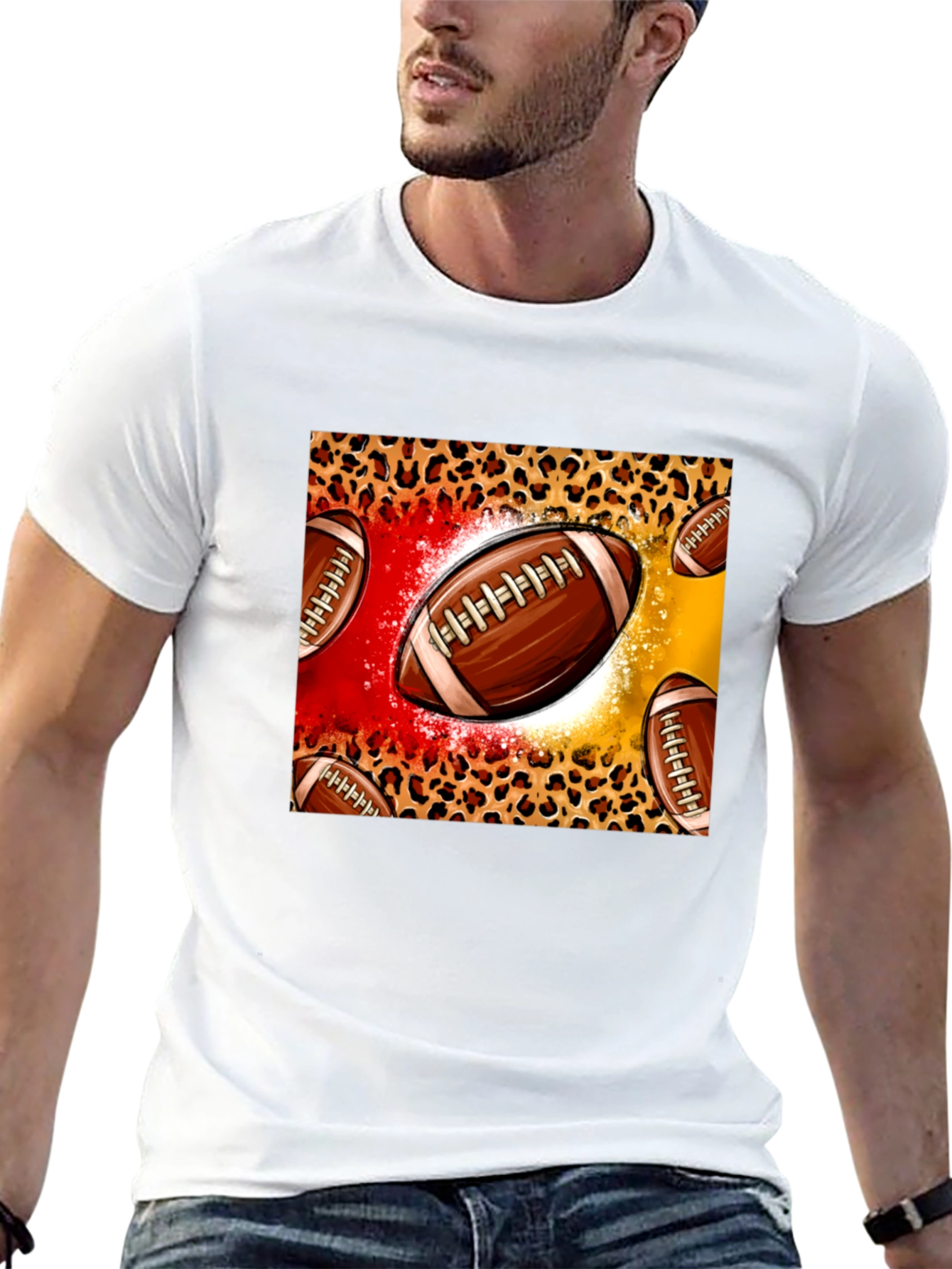 Football Print T-Shirt