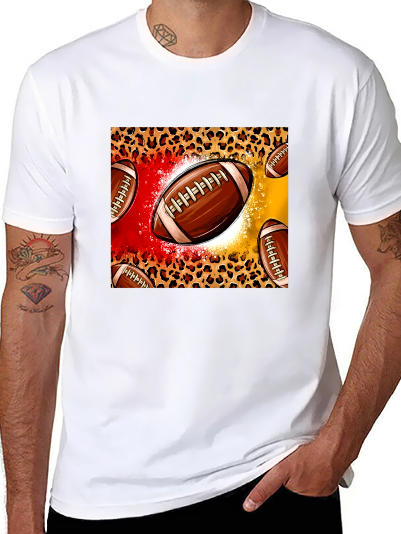 Football Print T-Shirt