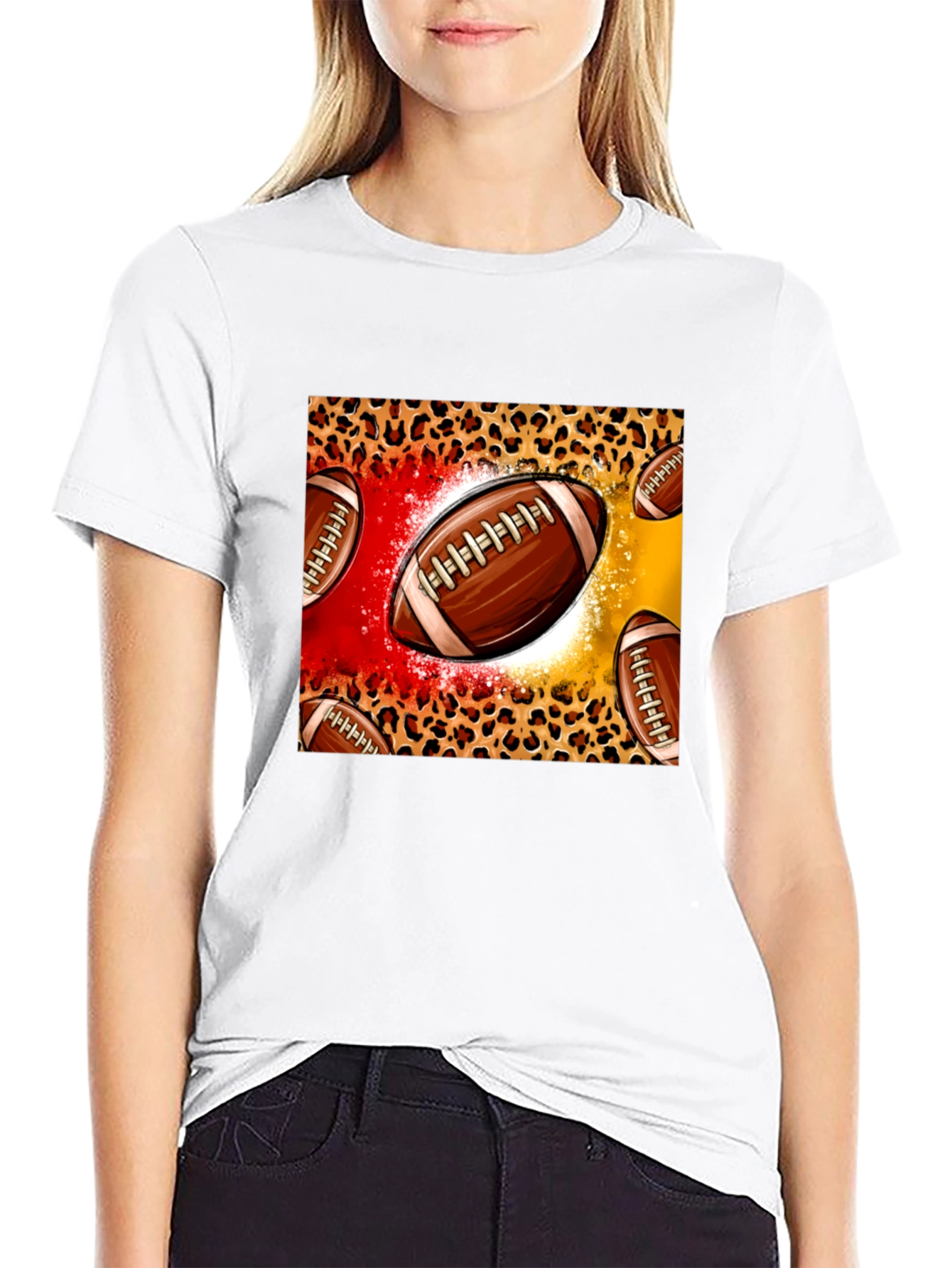 Football Print T-Shirt