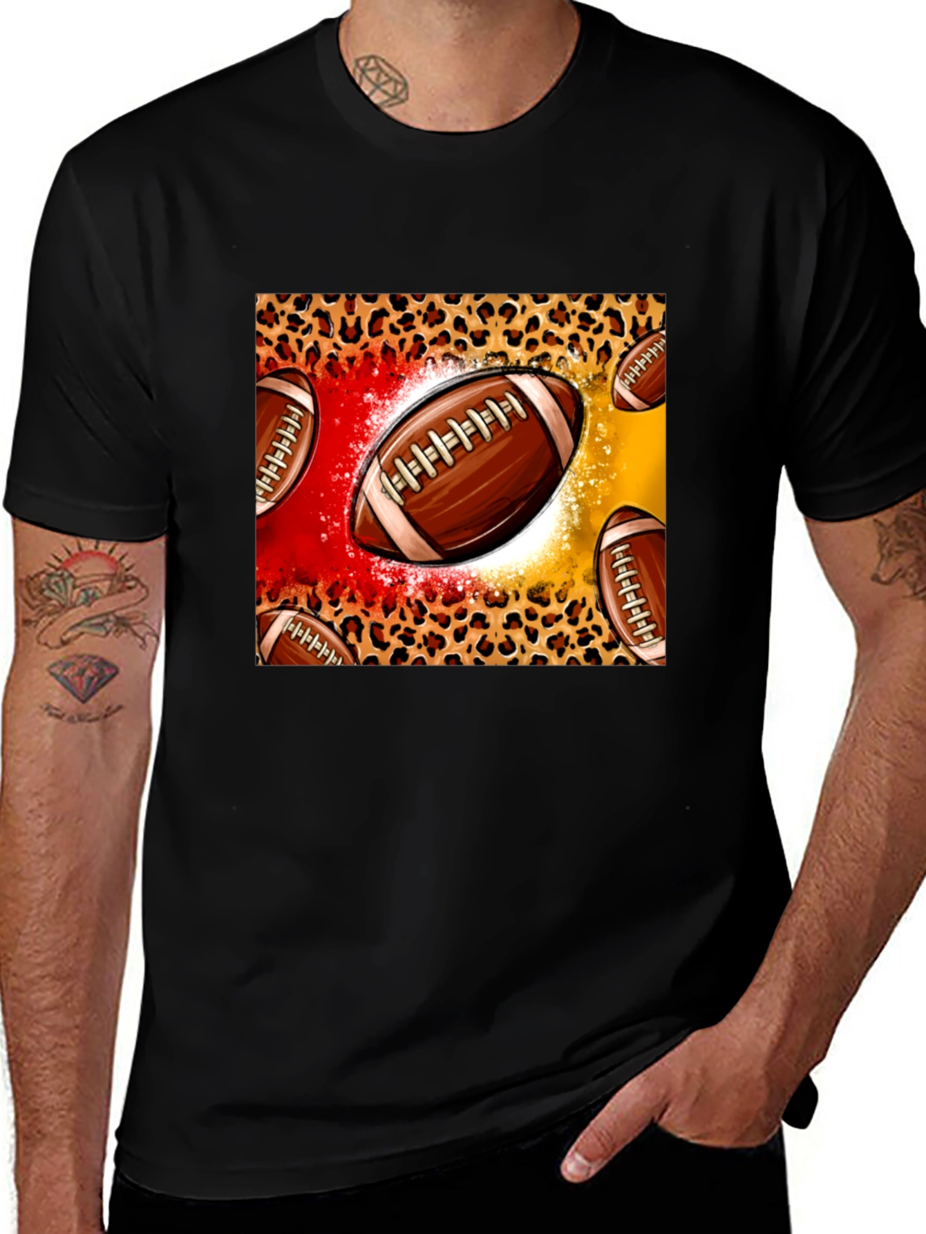 Football Print T-Shirt