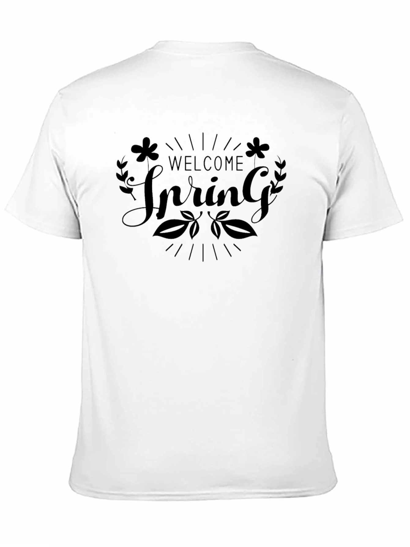 Welcome Spring T-Shirt - Black