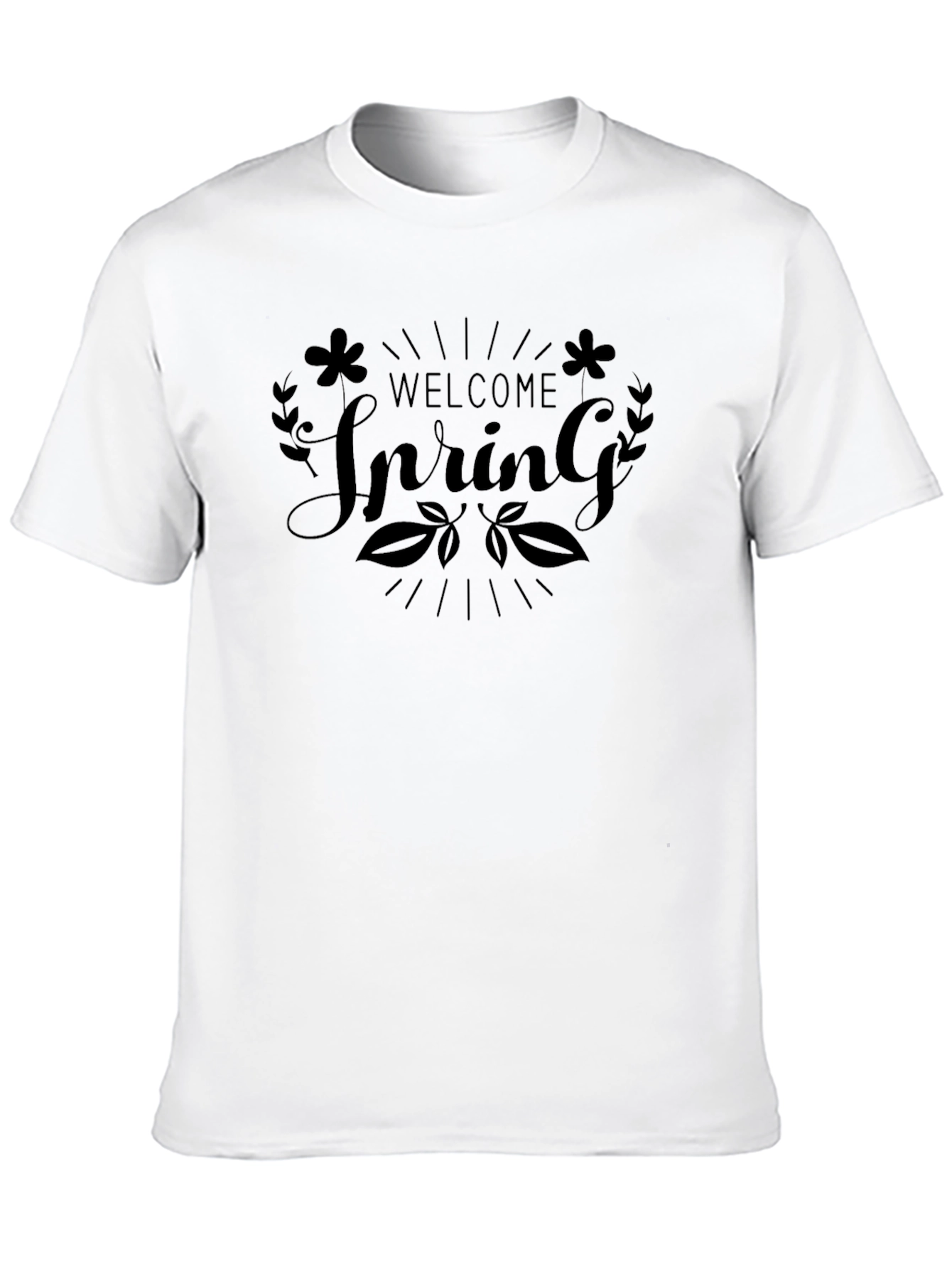 Welcome Spring T-Shirt - Black