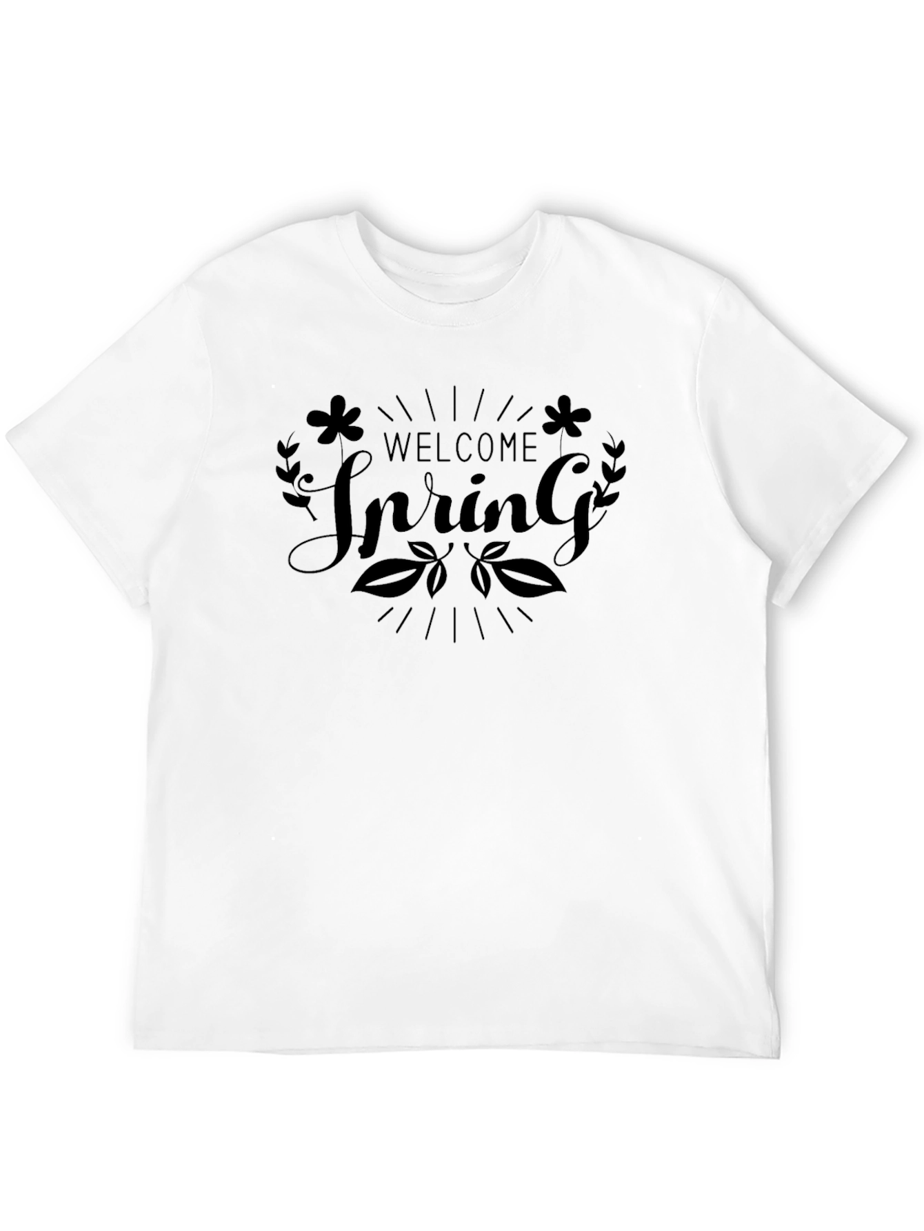 Welcome Spring T-Shirt - Black