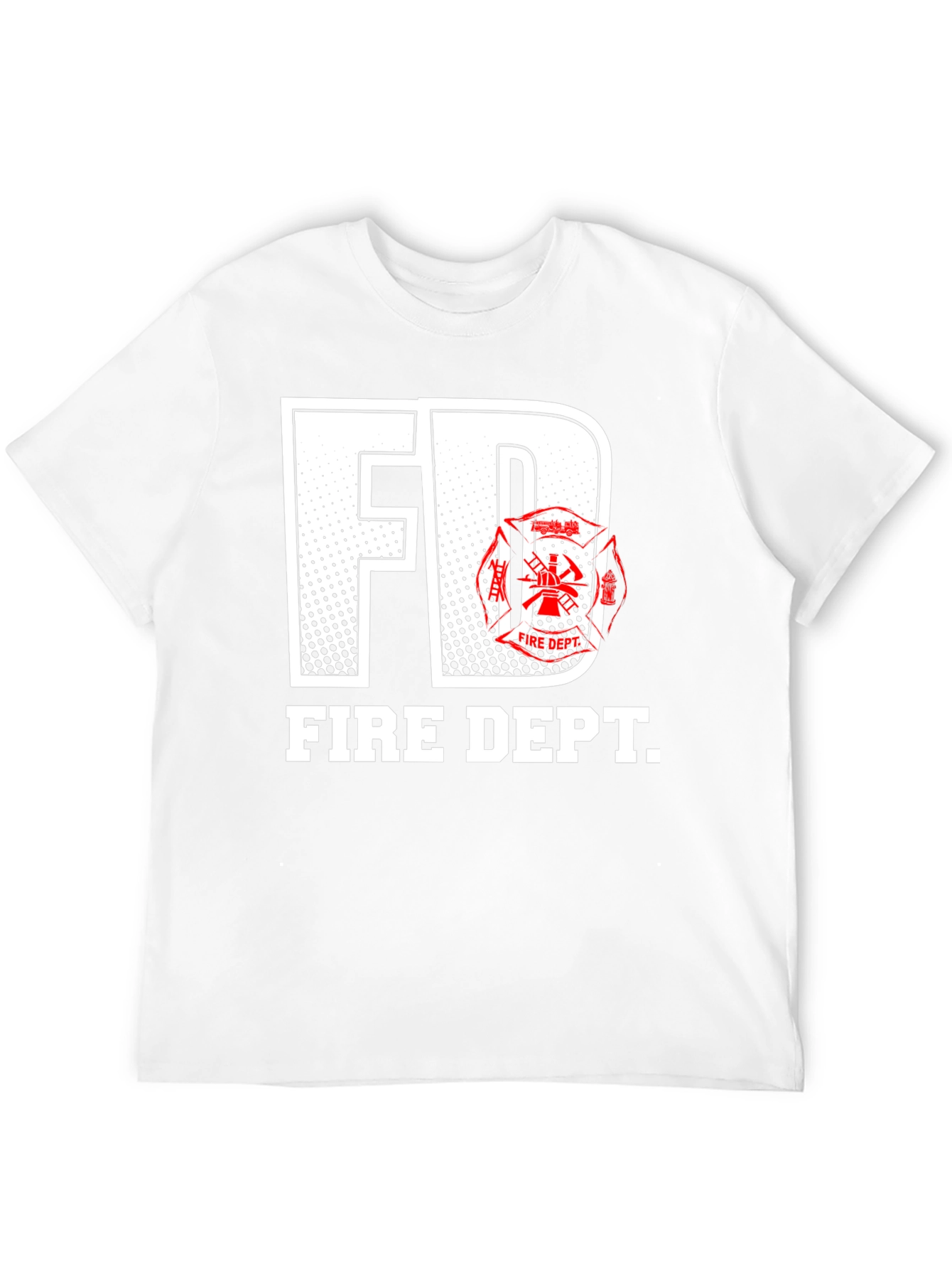 FD Fire Dept. T-Shirt - Black Graphic Tee