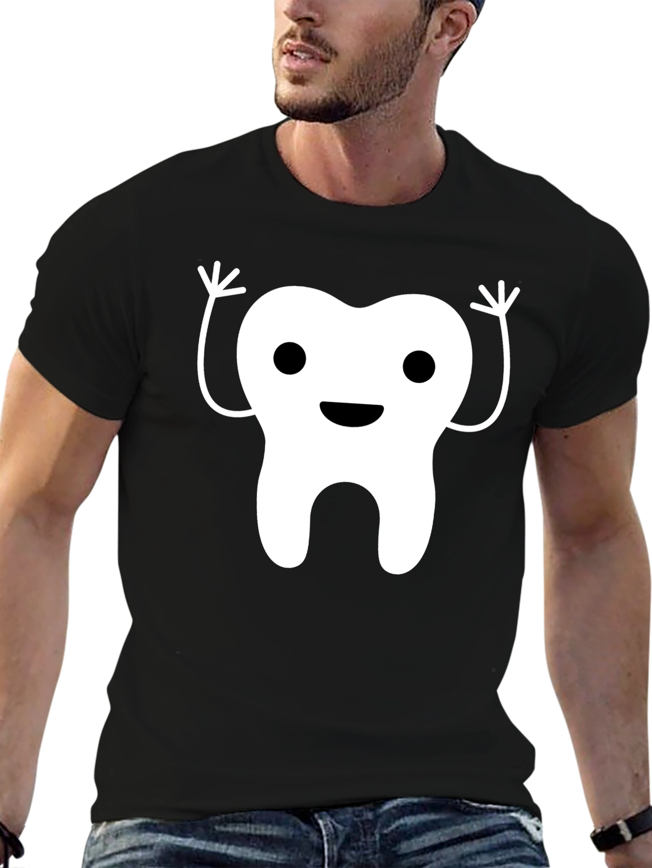 Funny Tooth Graphic Tee - Dental Humor T-Shirt