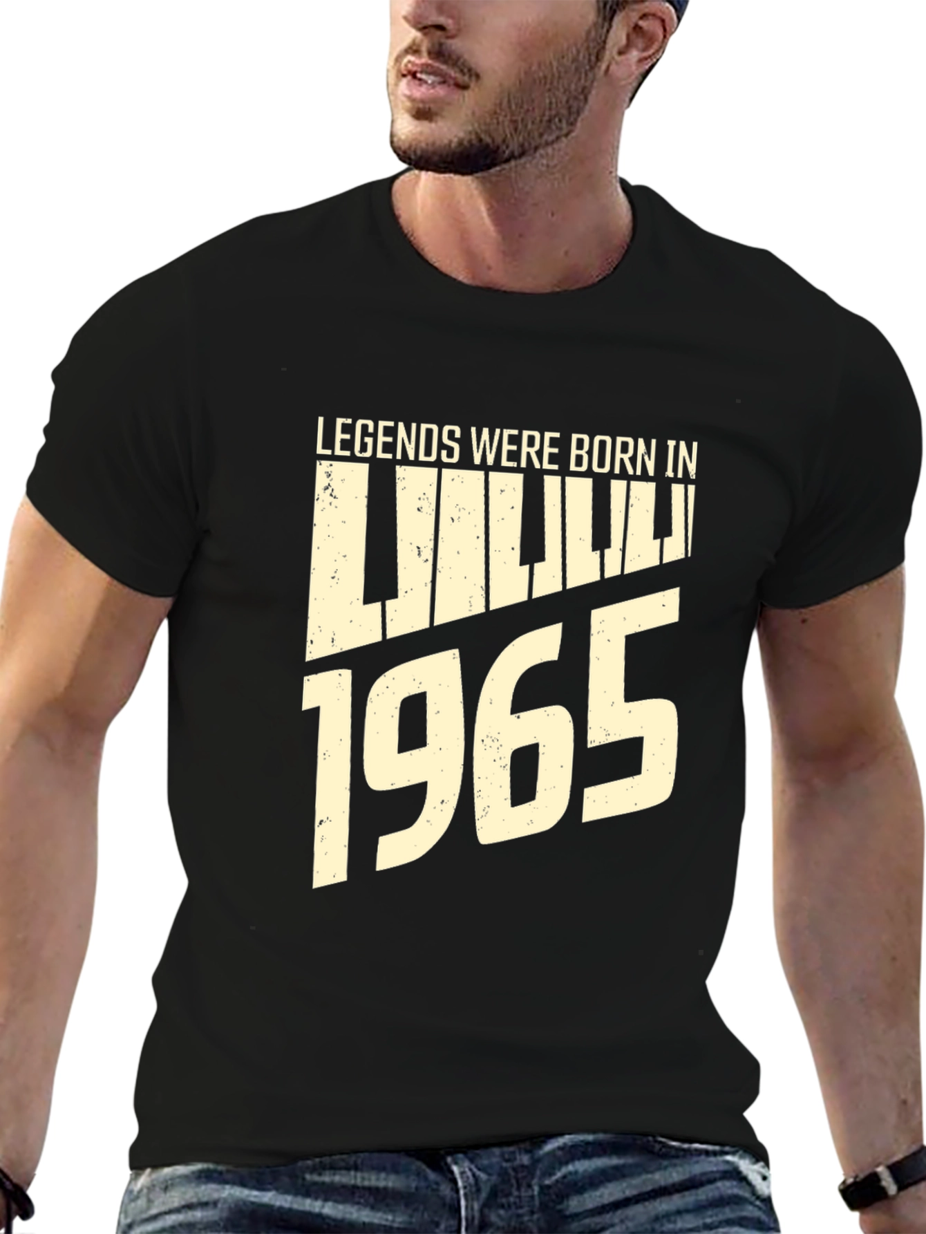 Legends Born in 1965 Graphic Tee - Black