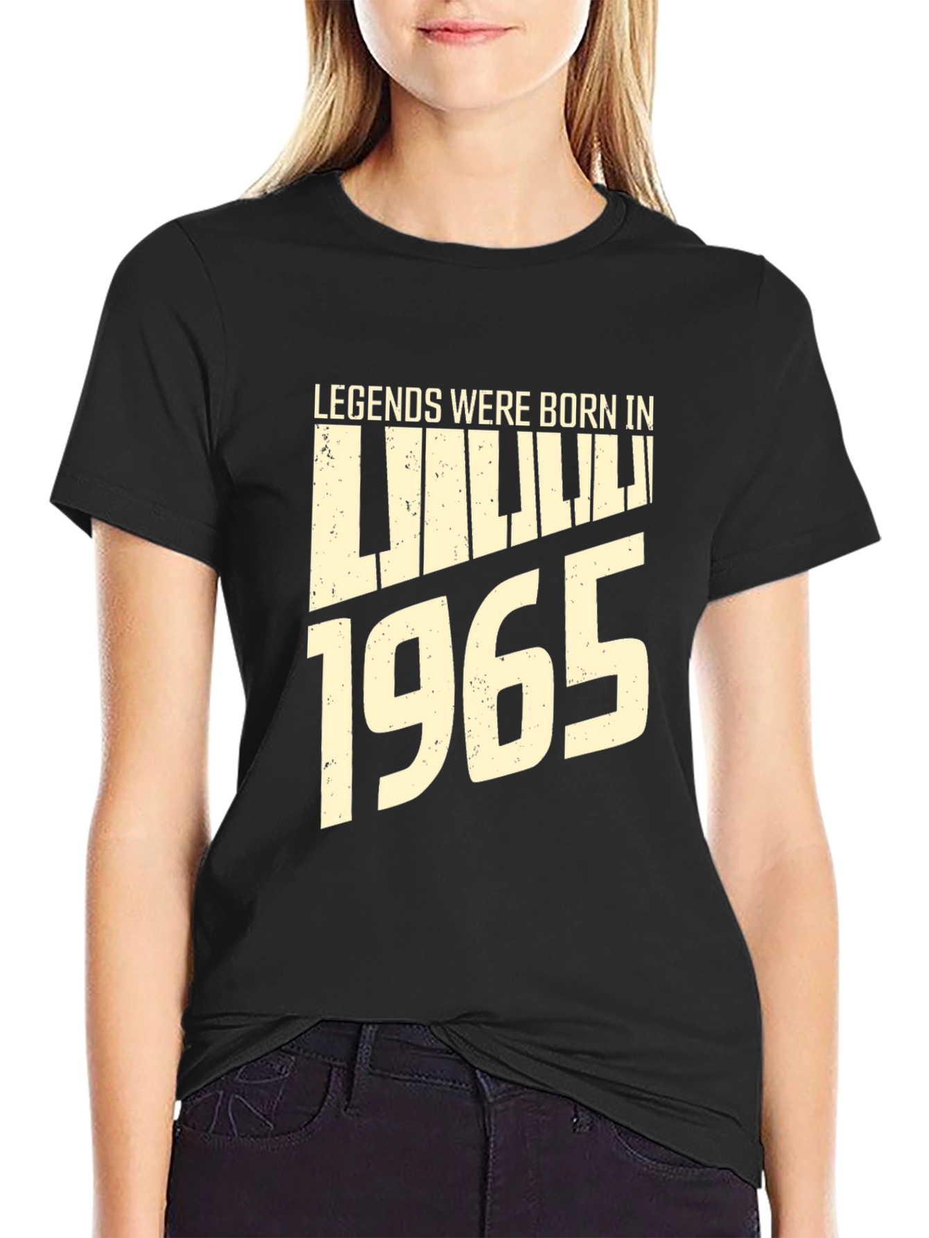 Legends Born in 1965 Graphic Tee - Black