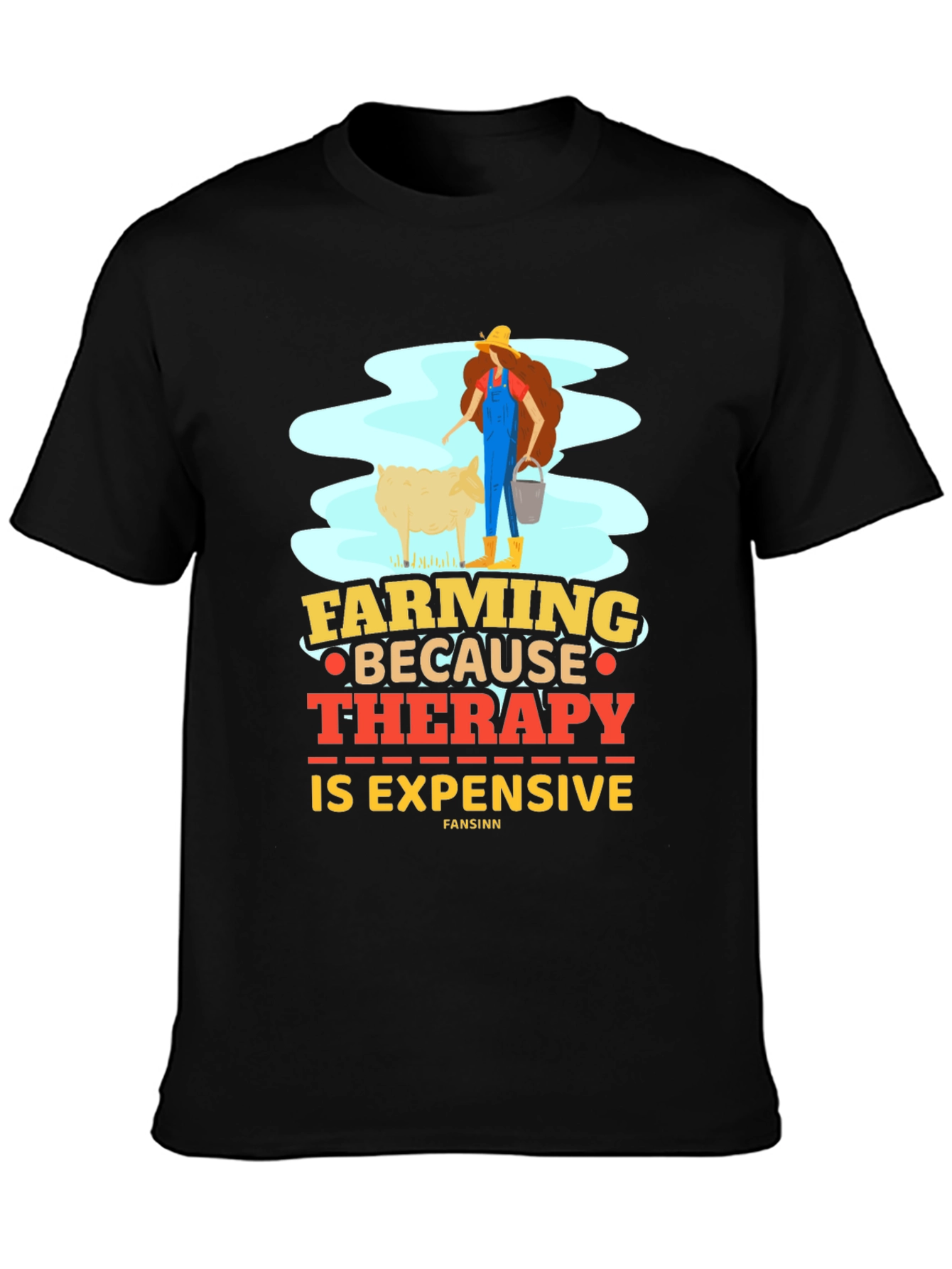 Farming Therapy T-Shirt Funny Farmer Tee