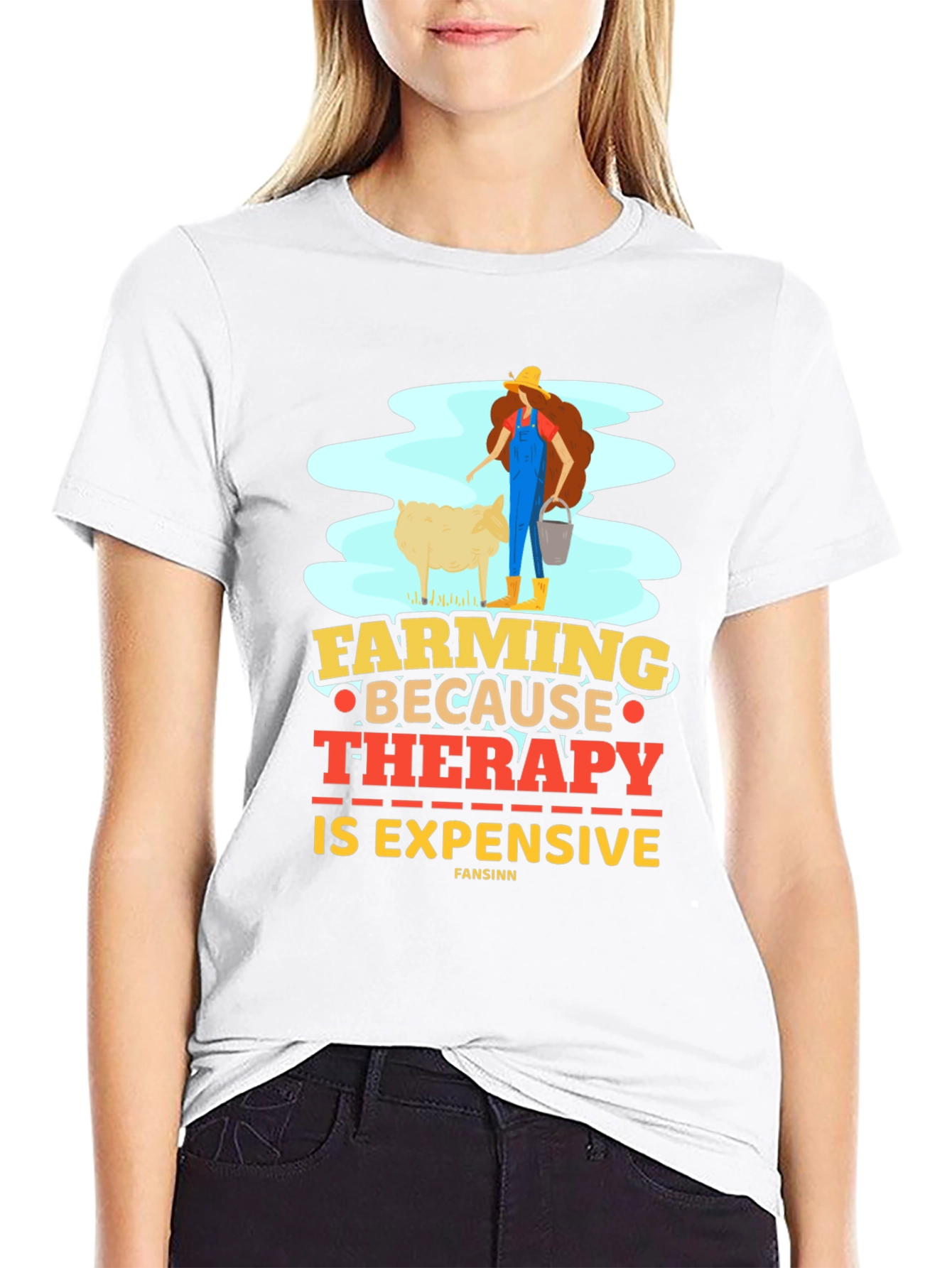 Farming Therapy T-Shirt Funny Farmer Tee