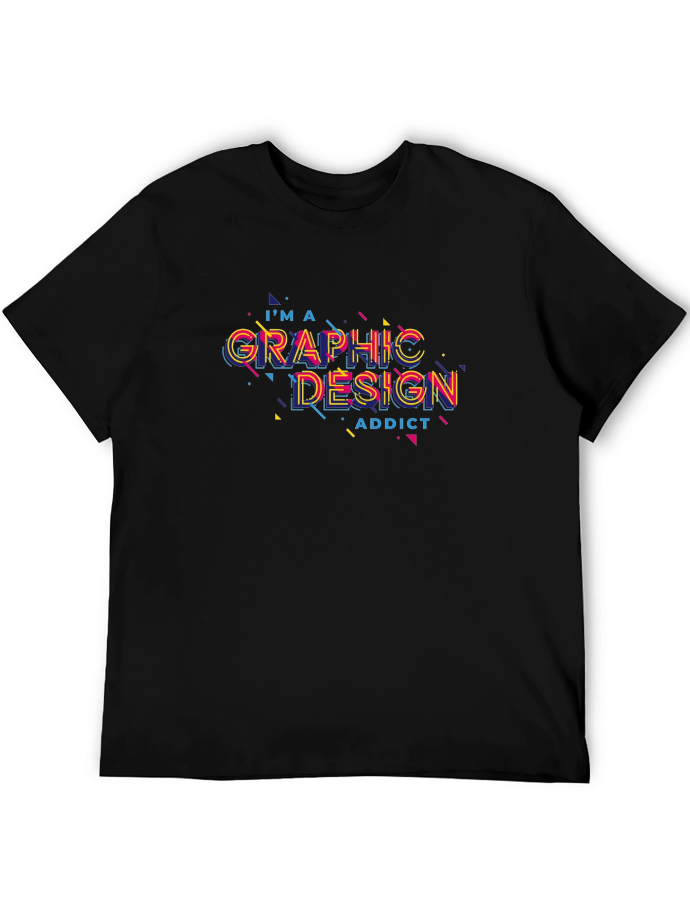 Graphic Design Addict Black T-Shirt