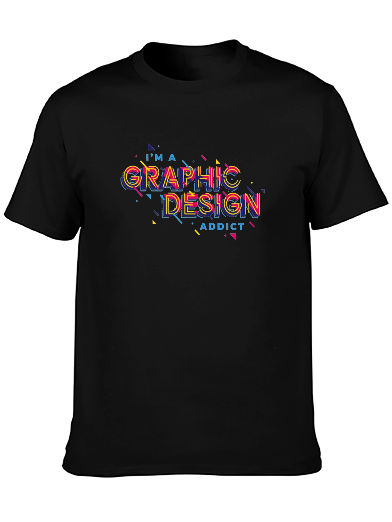 Graphic Design Addict Black T-Shirt