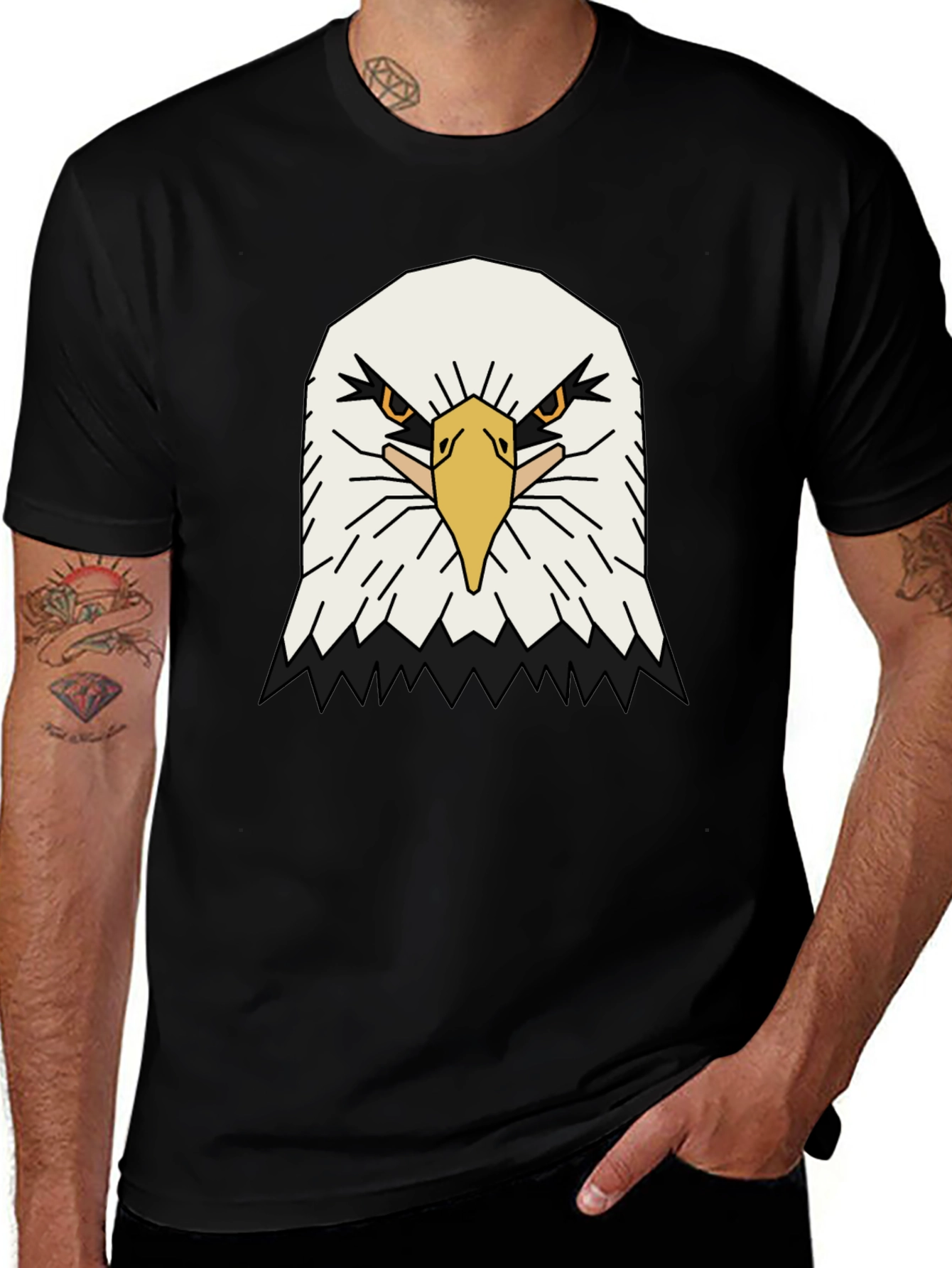 Eagle Graphic Black T-Shirt