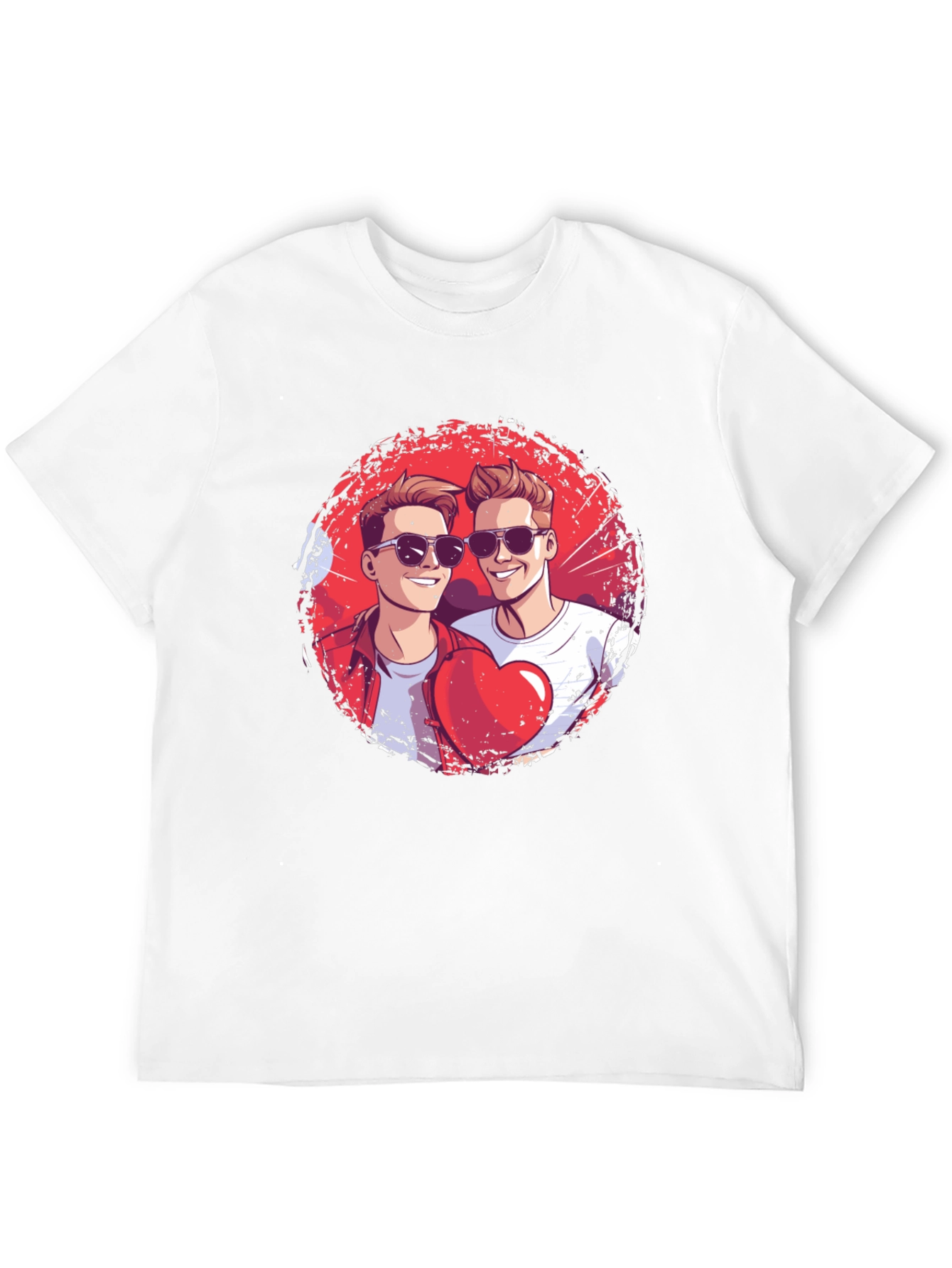 Heart Brothers T-Shirt - Stylish Graphic Tee