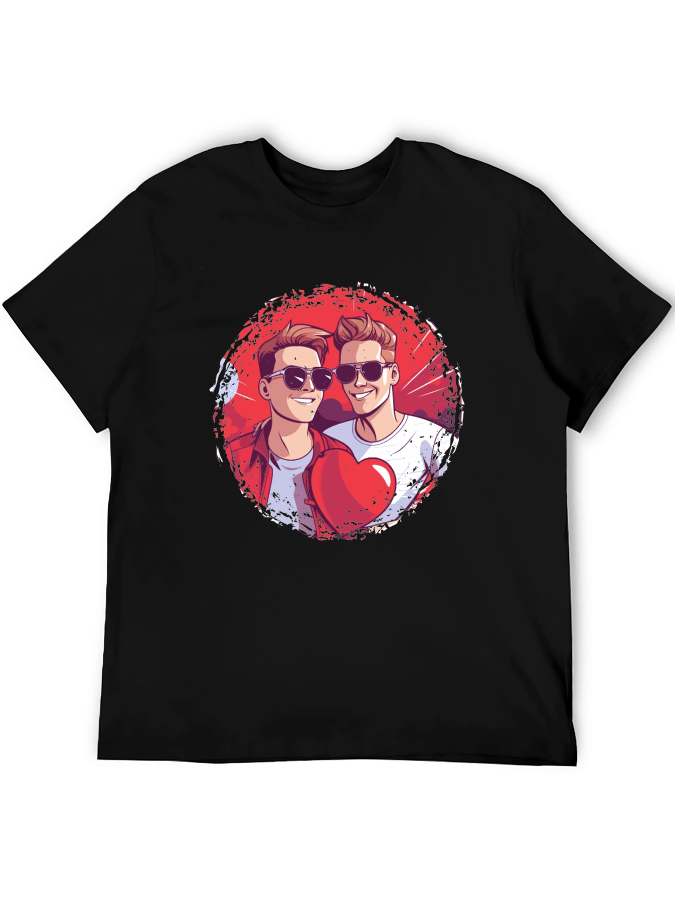 Heart Brothers T-Shirt - Stylish Graphic Tee