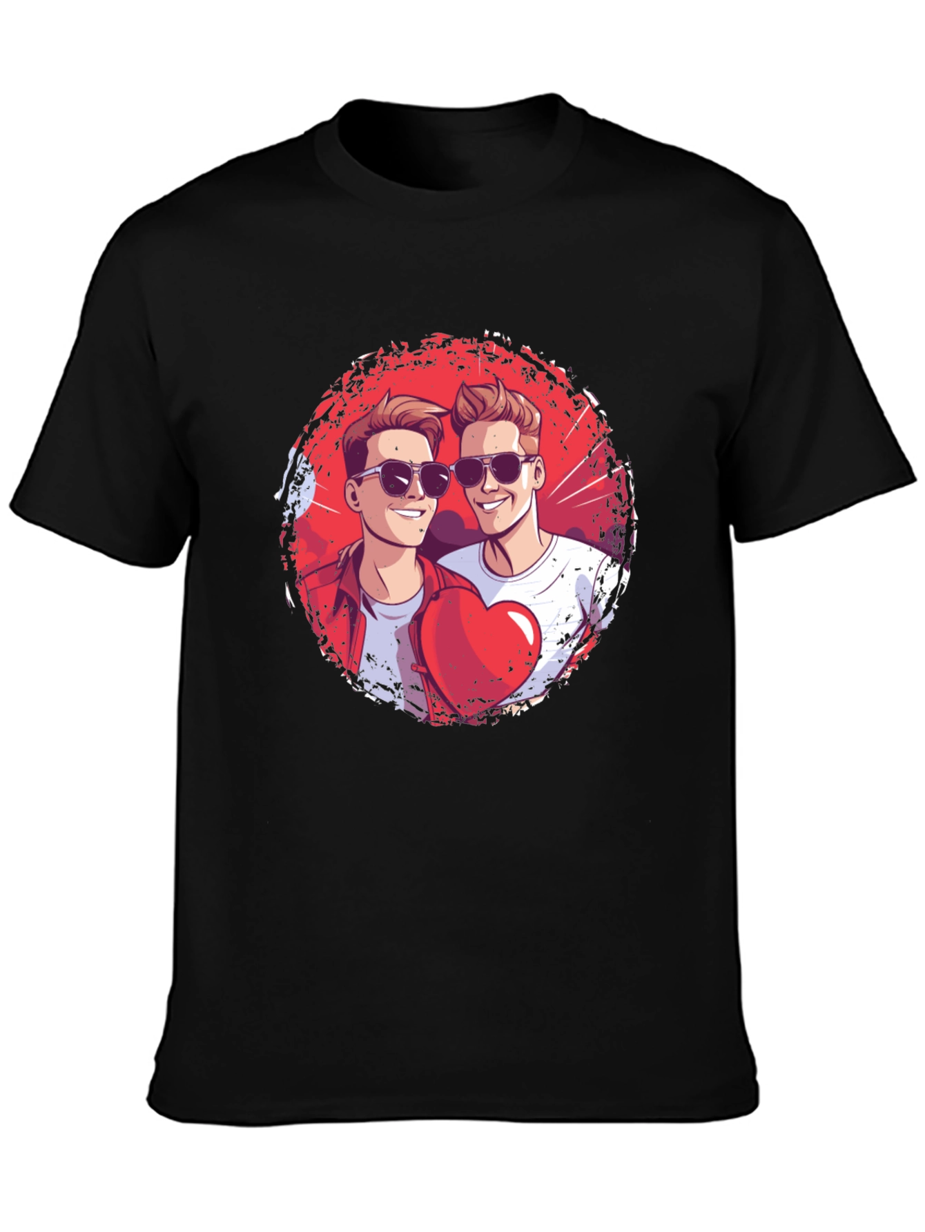 Heart Brothers T-Shirt - Stylish Graphic Tee