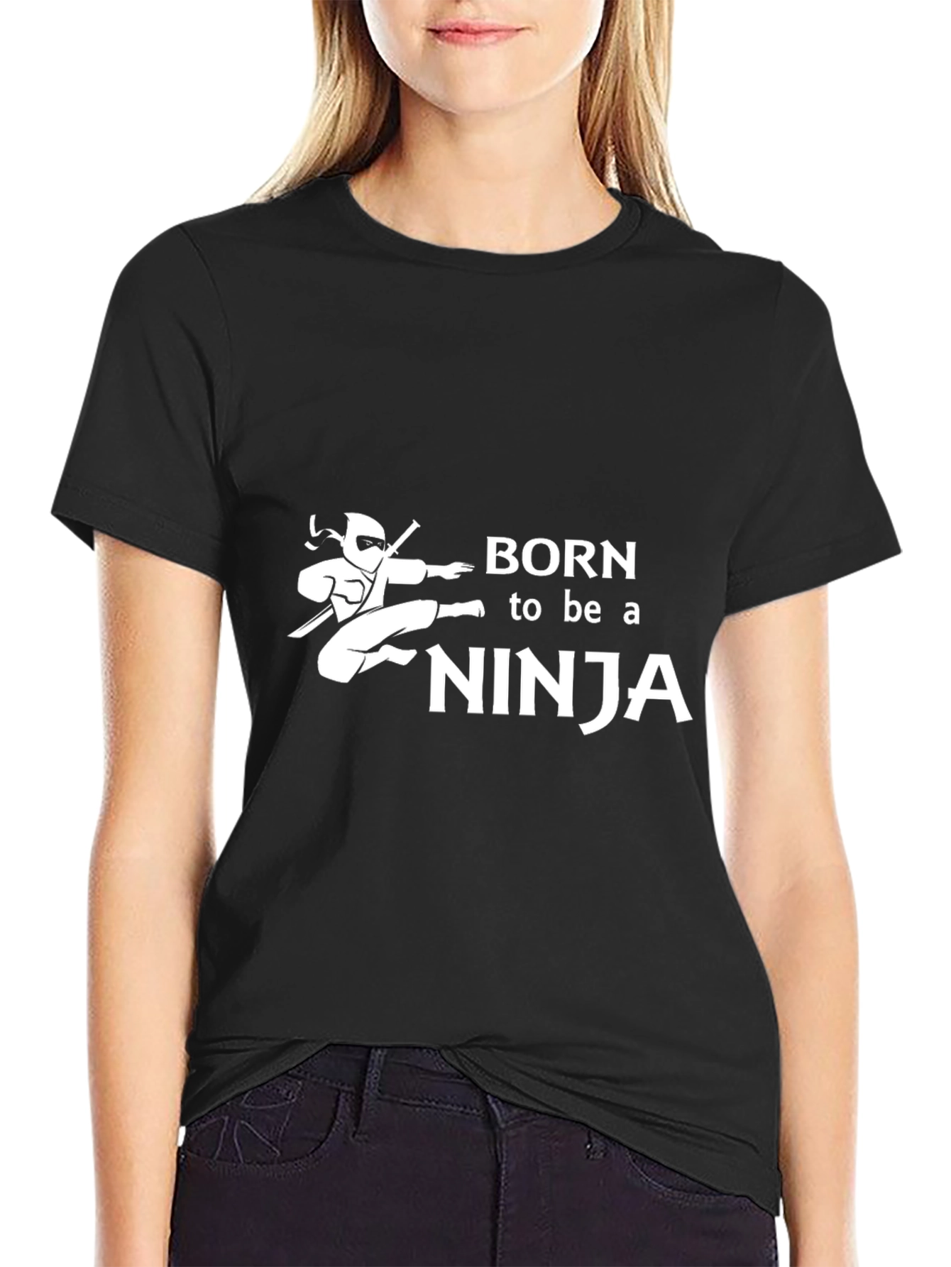 Born to be a Ninja Black T-Shirt