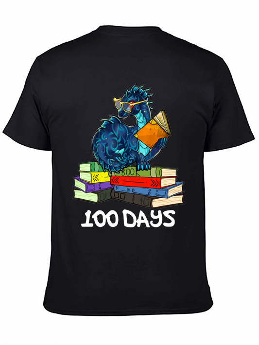 100 Days of School Dragon Reading T-Shirt