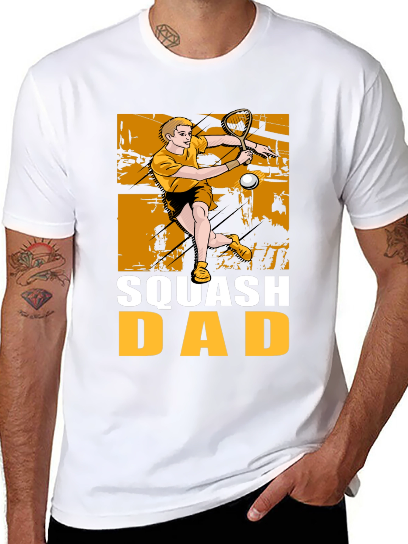 Squash Dad Graphic T-Shirt