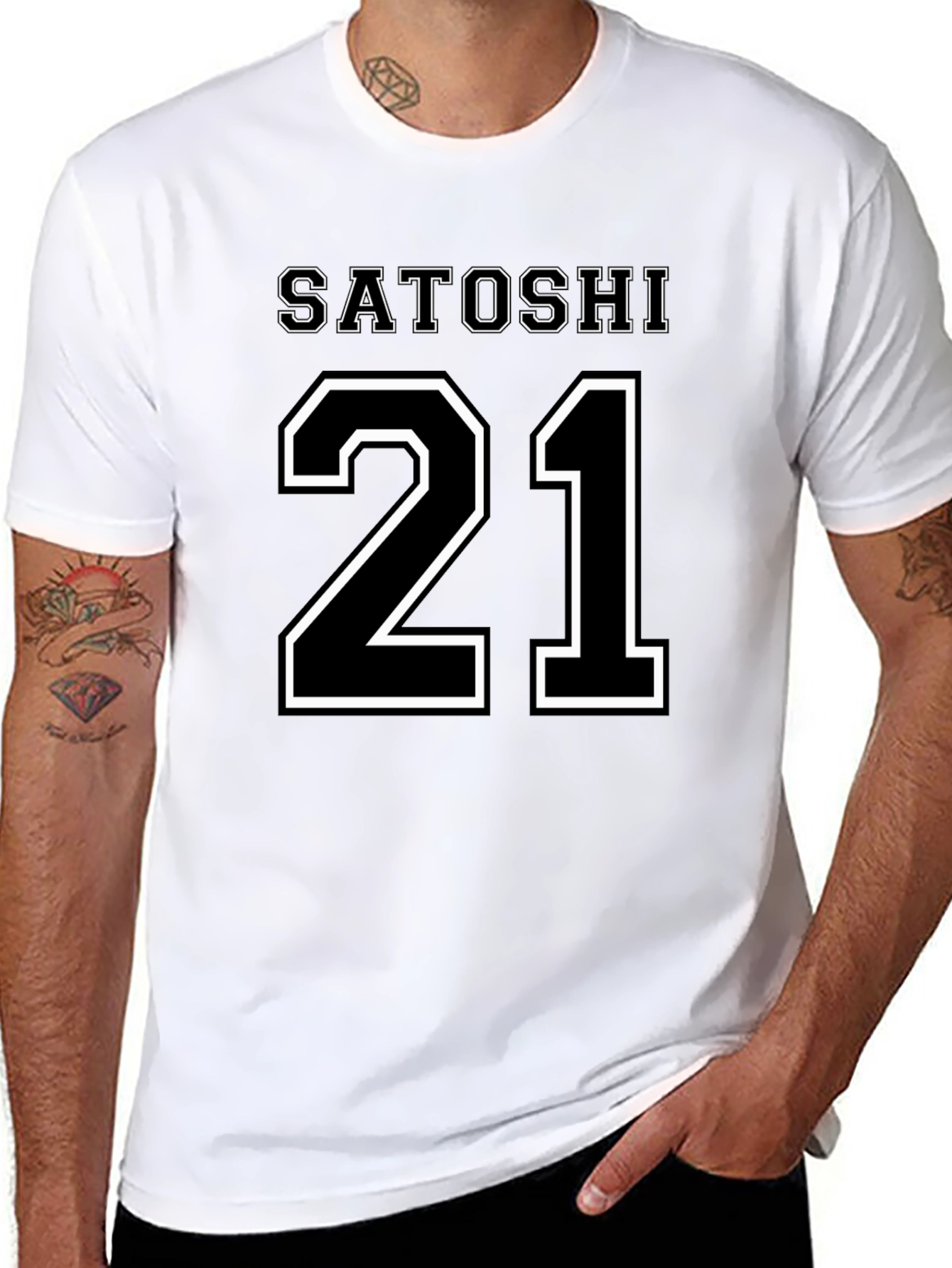 Satoshi 21 Graphic T-Shirt - Bitcoin Crypto Tee