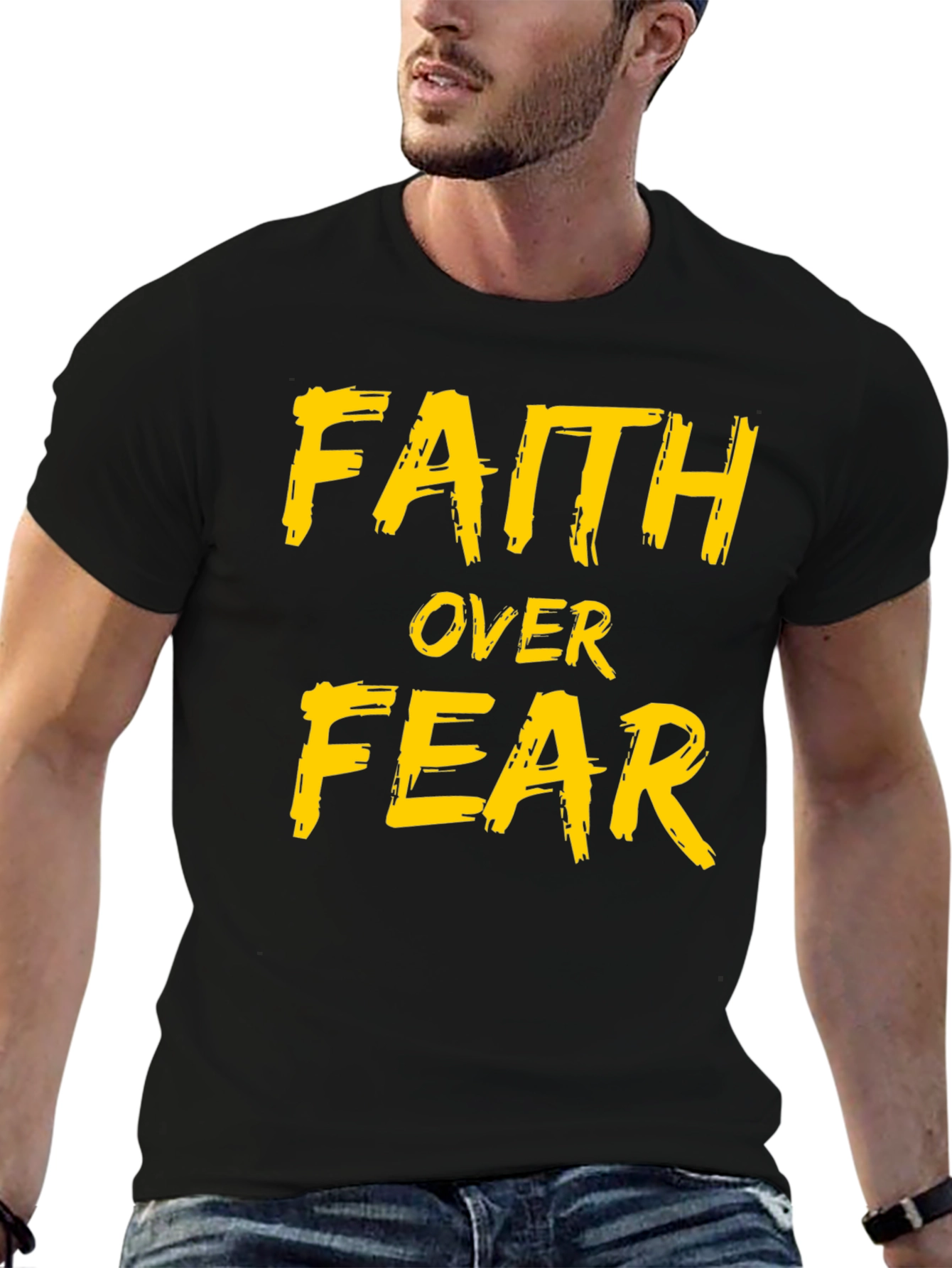 Faith Over Fear T-Shirt - Inspirational Graphic Tee