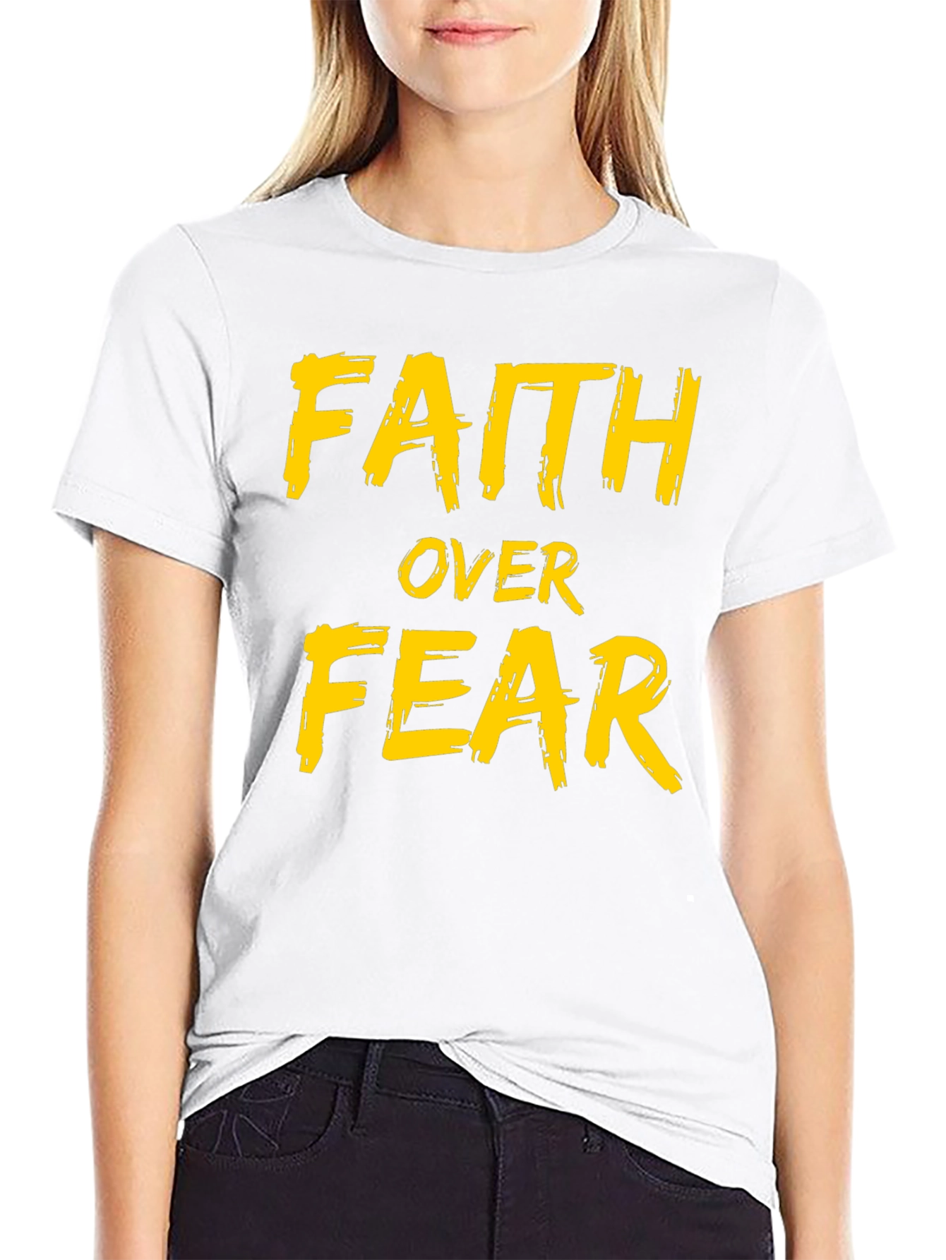 Faith Over Fear T-Shirt - Inspirational Graphic Tee