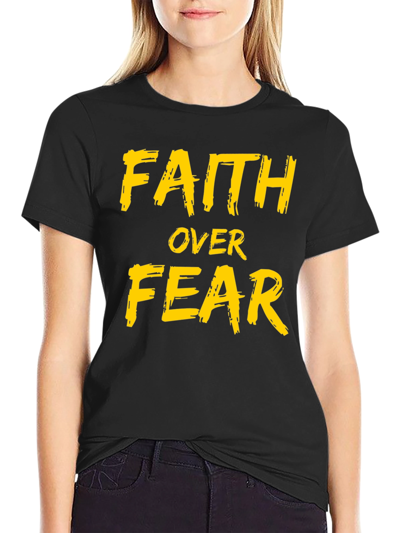 Faith Over Fear T-Shirt - Inspirational Graphic Tee