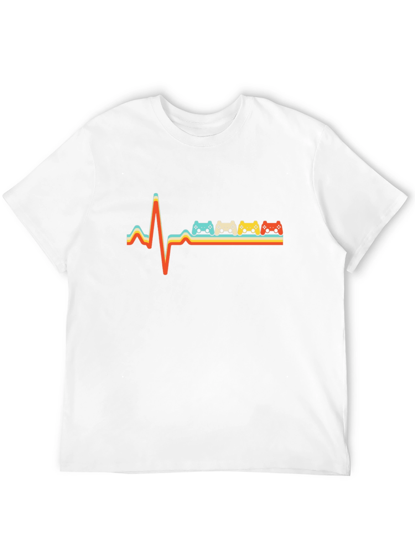 Retro Gamer Heartbeat Graphic Tee