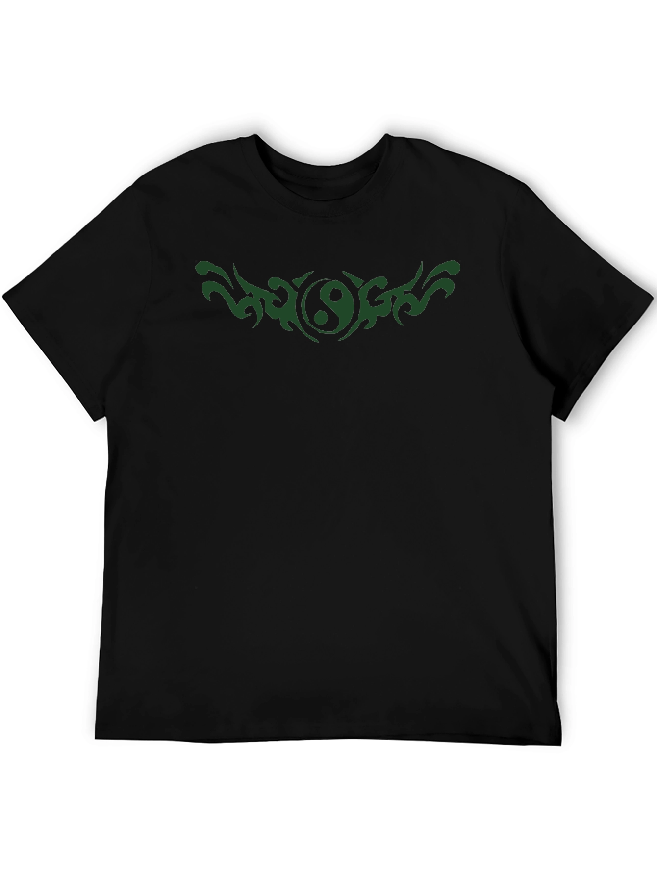 Yin Yang Tattoo Graphic Black T-Shirt