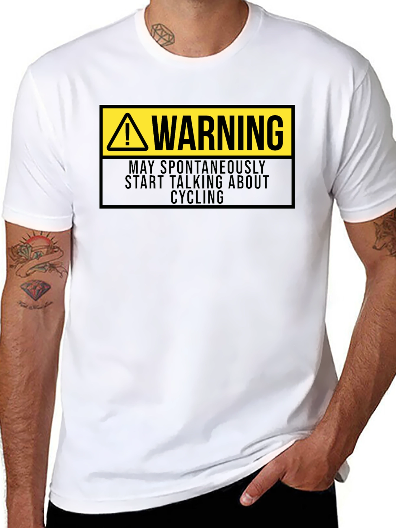 Warning: May Spontaneously Talk Cycling T-Shirt