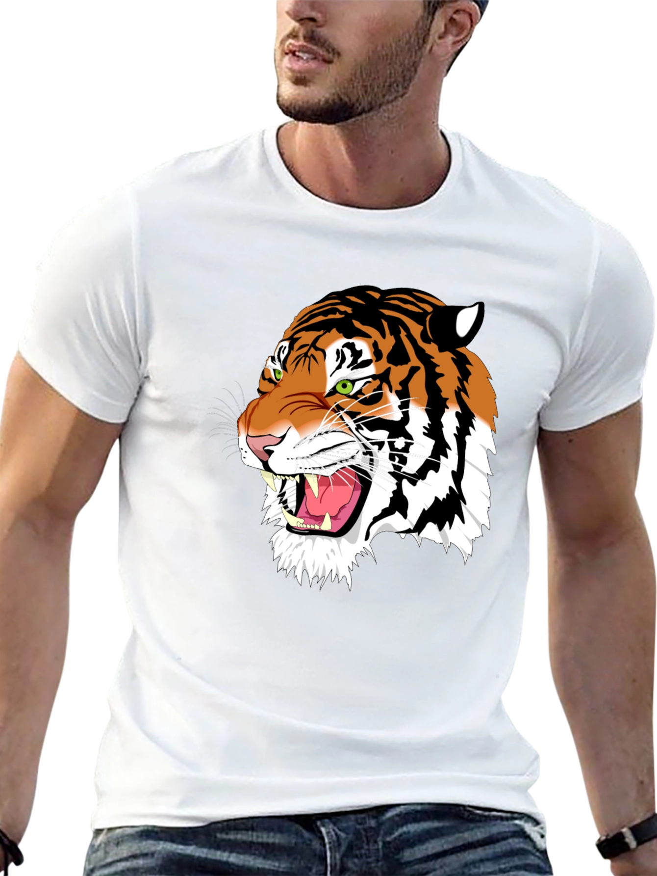 Tiger Graphic Tee - Black